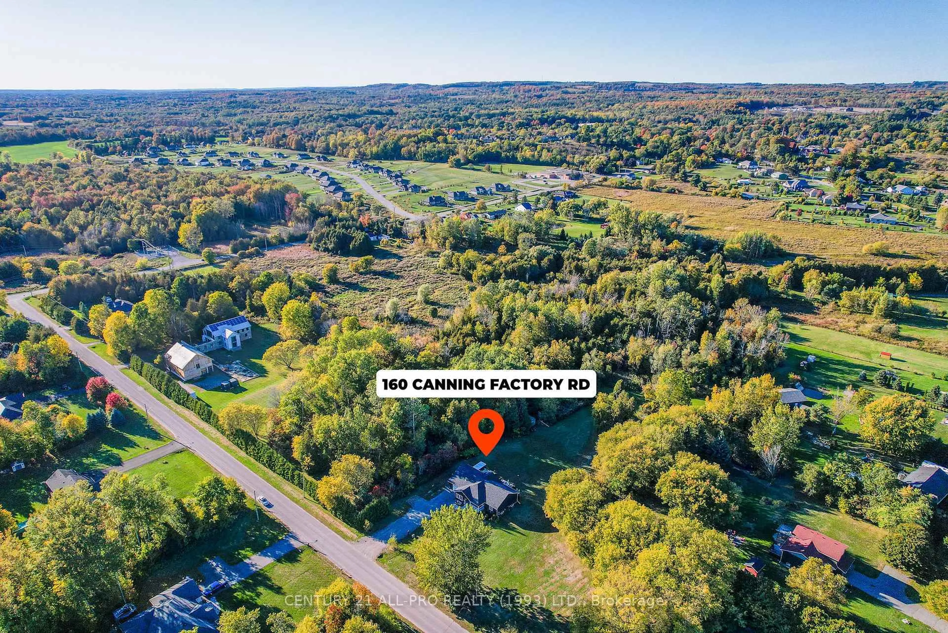 A pic from outside/outdoor area/front of a property/back of a property/a pic from drone, unknown for 160 Canning Factory Rd, Alnwick/Haldimand Ontario K0K 2G0