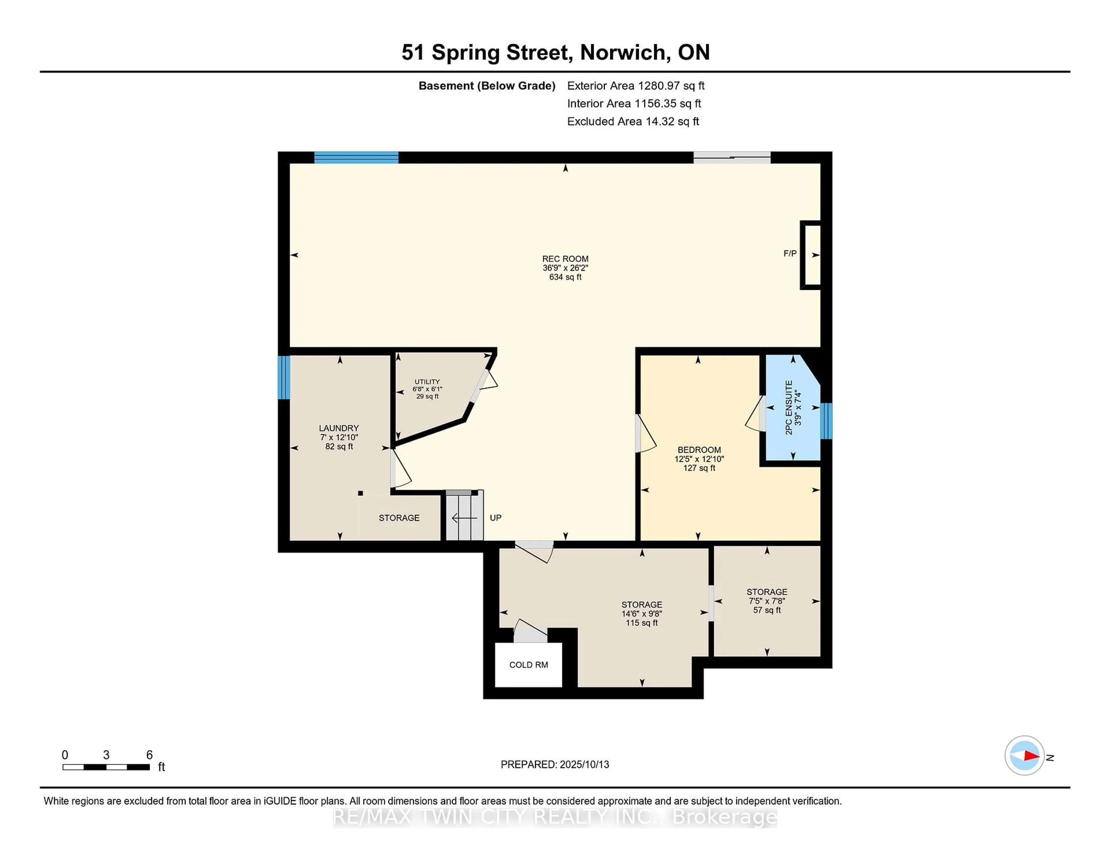Floor plan for 51 Spring St, Norwich Ontario N0J 1P0