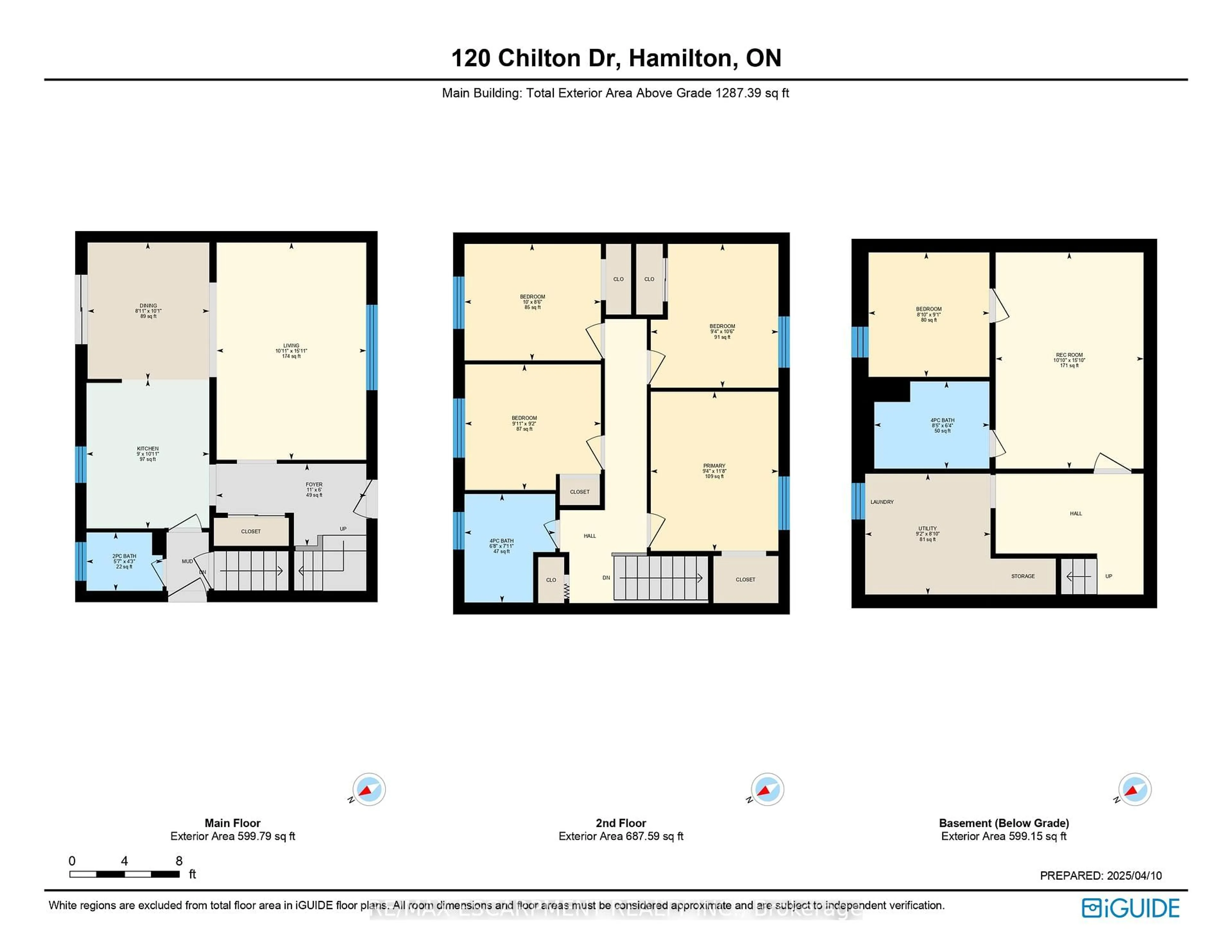 Floor plan for 120 Chilton Dr, Hamilton Ontario L8J 1M5