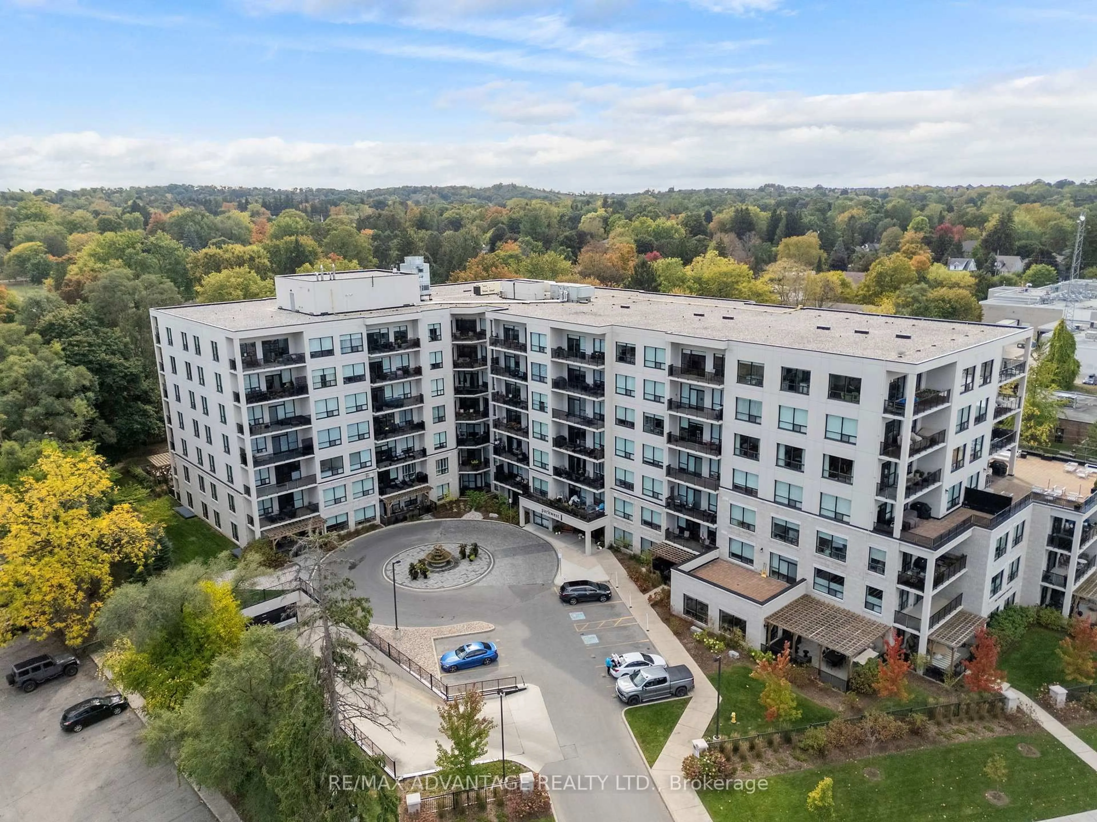 A pic from outside/outdoor area/front of a property/back of a property/a pic from drone, building for 1200 Commissioners Rd #509, London South Ontario N6K 1C7