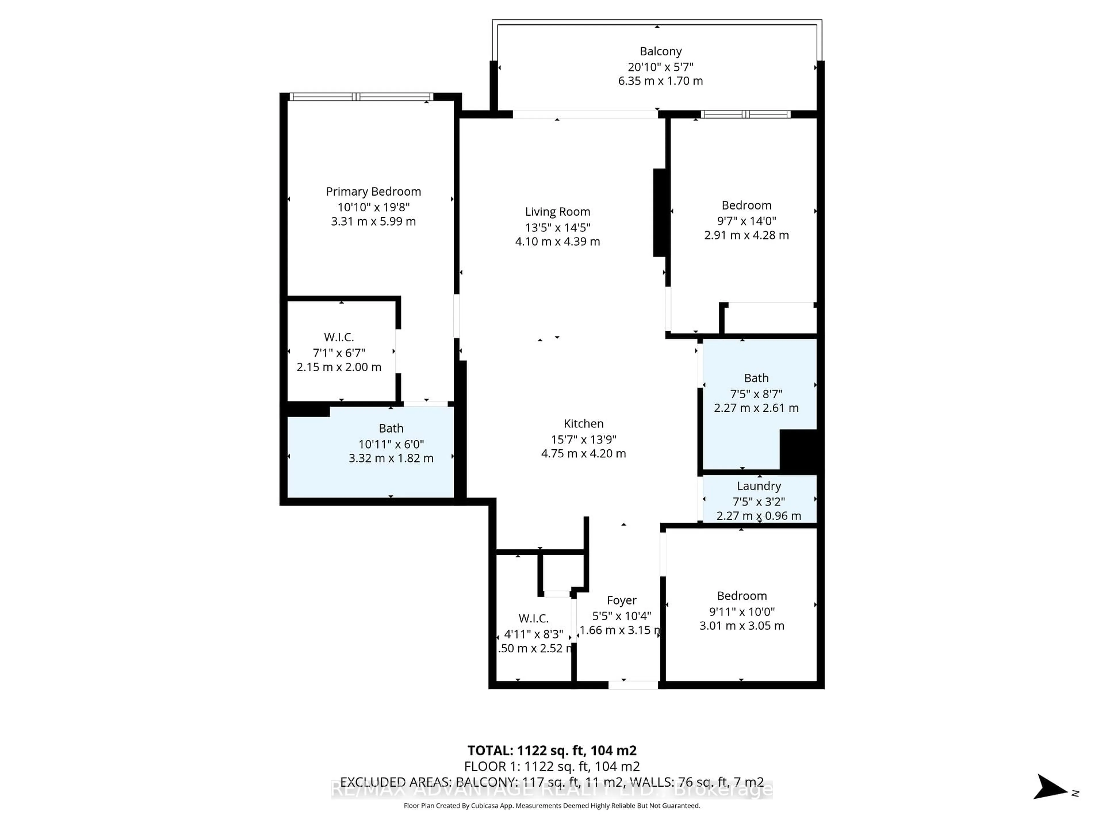 Floor plan for 1200 Commissioners Rd #509, London South Ontario N6K 1C7