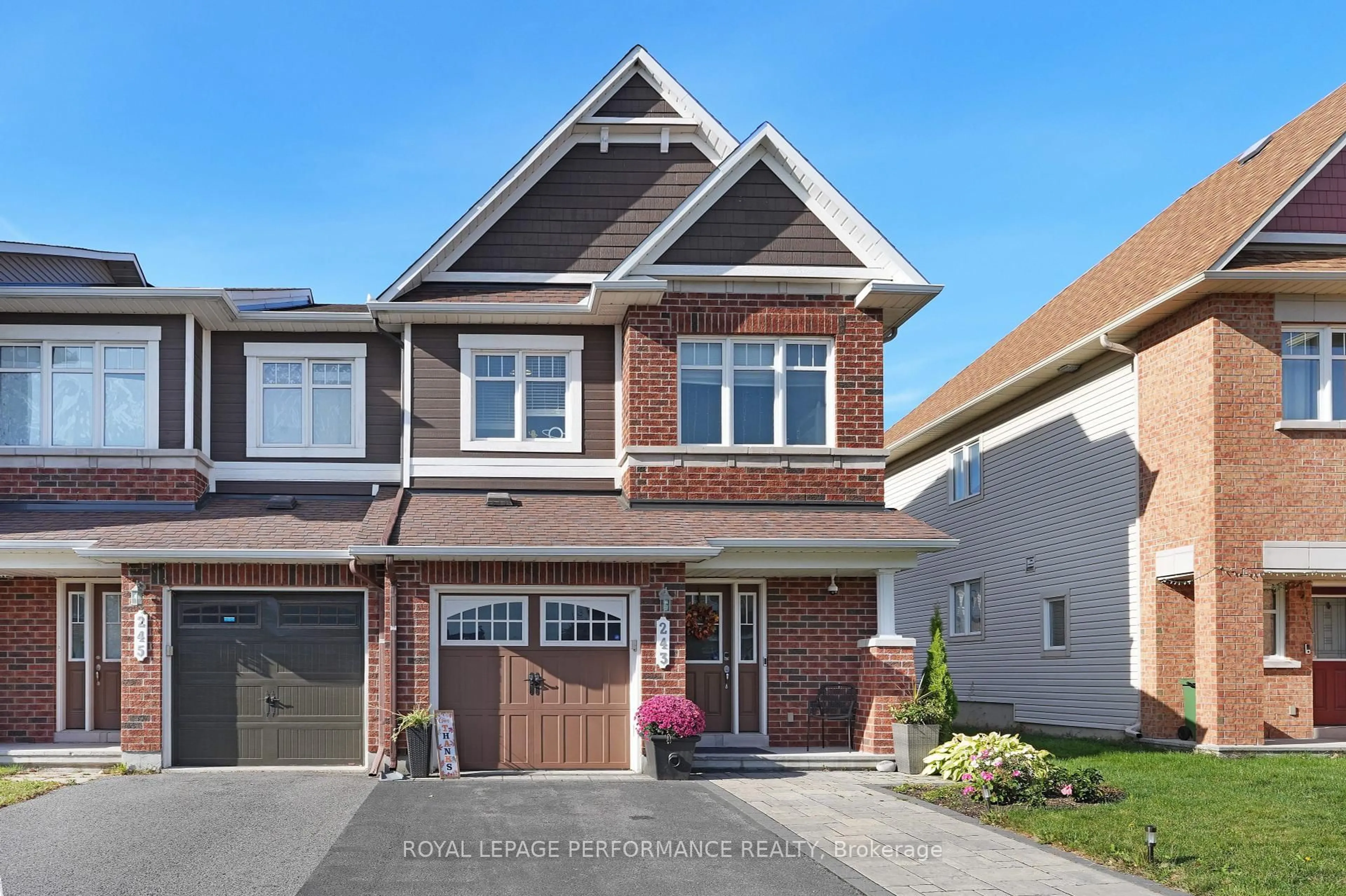 Home with brick exterior material, street for 243 Silvermoon Cres, Ottawa Ontario K4A 0P8