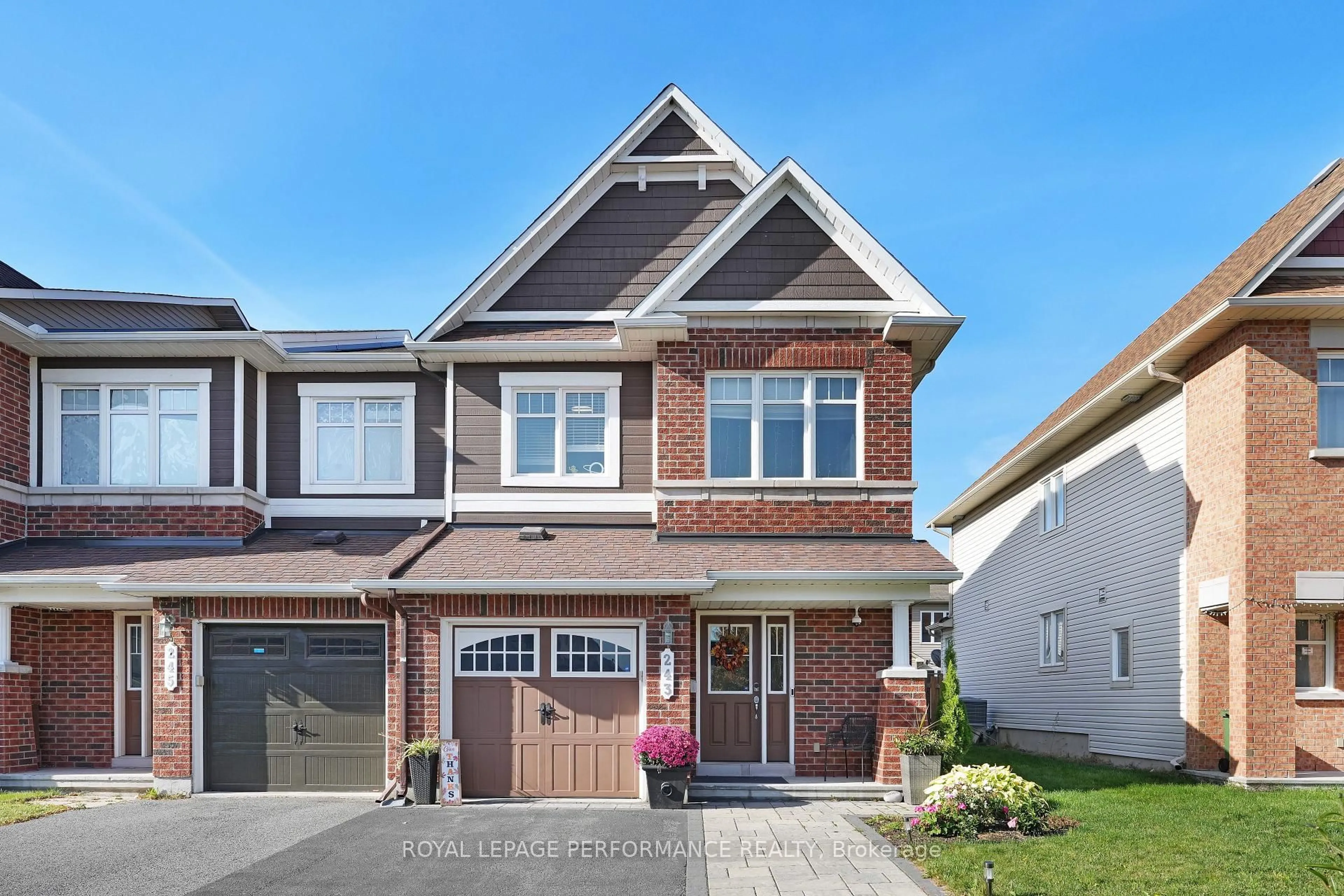 Home with brick exterior material, street for 243 Silvermoon Cres, Ottawa Ontario K4A 0P8