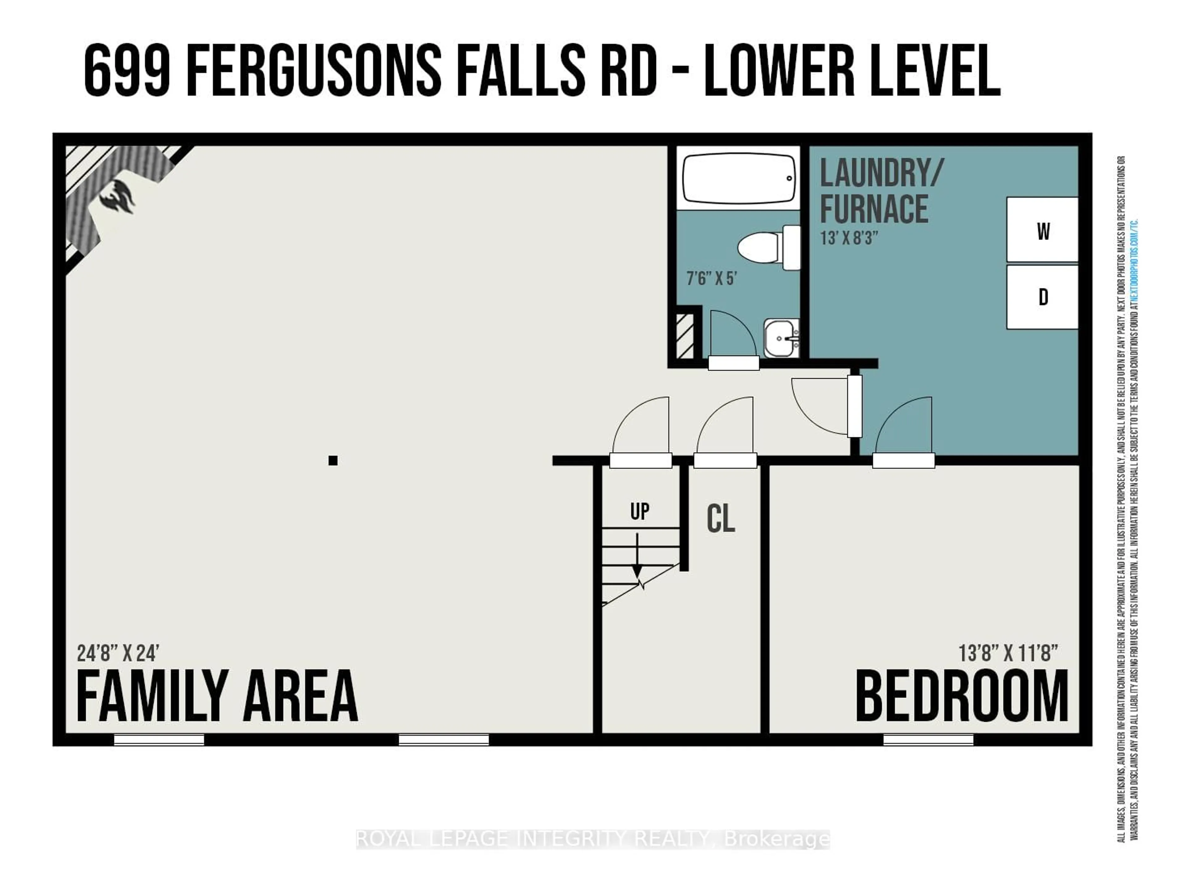 Floor plan for 699 Ferguson Falls Rd, Carleton Place Ontario K7C 0C5