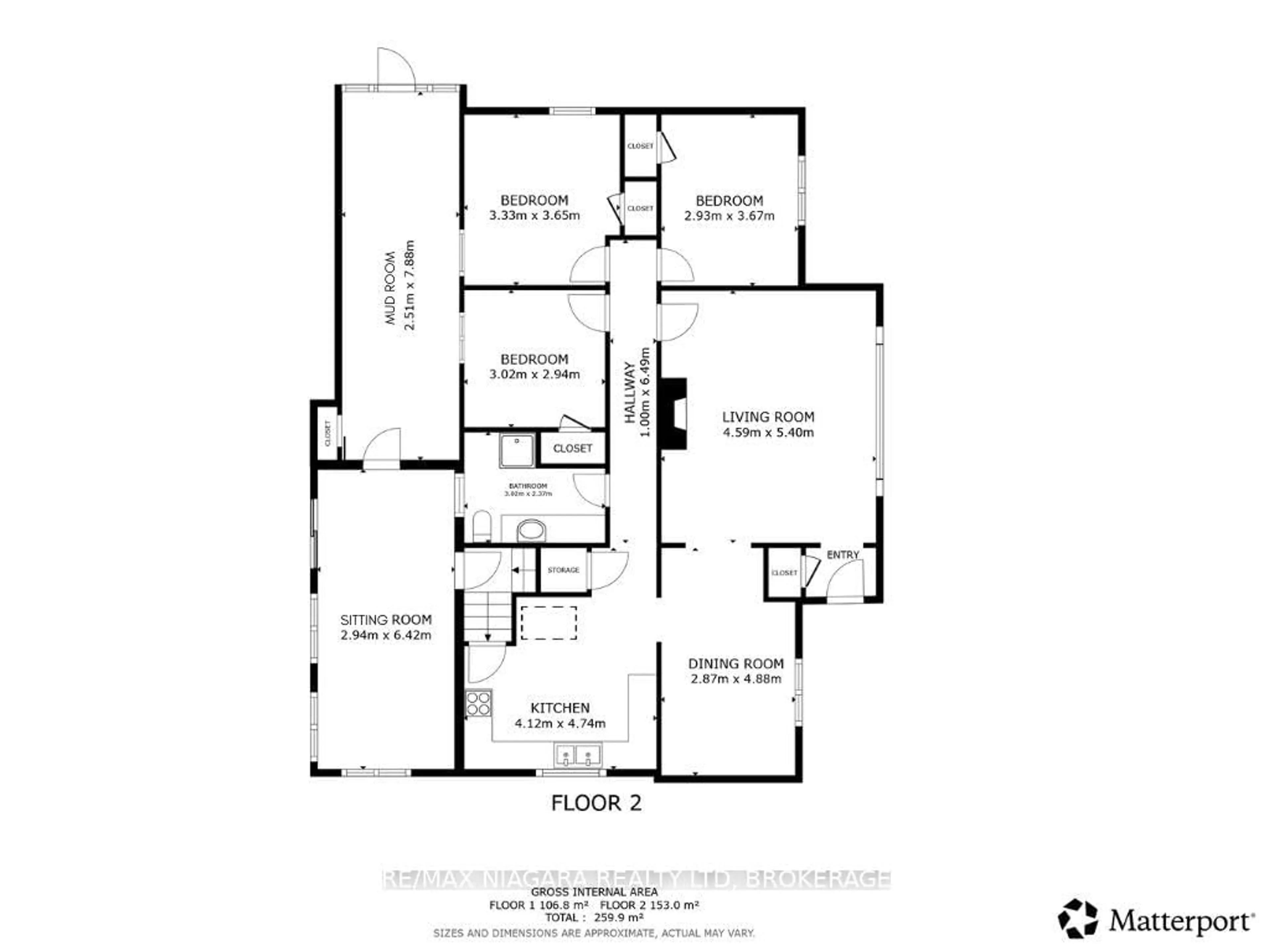 Floor plan for 419 Steele St, Port Colborne Ontario L3K 4Y1