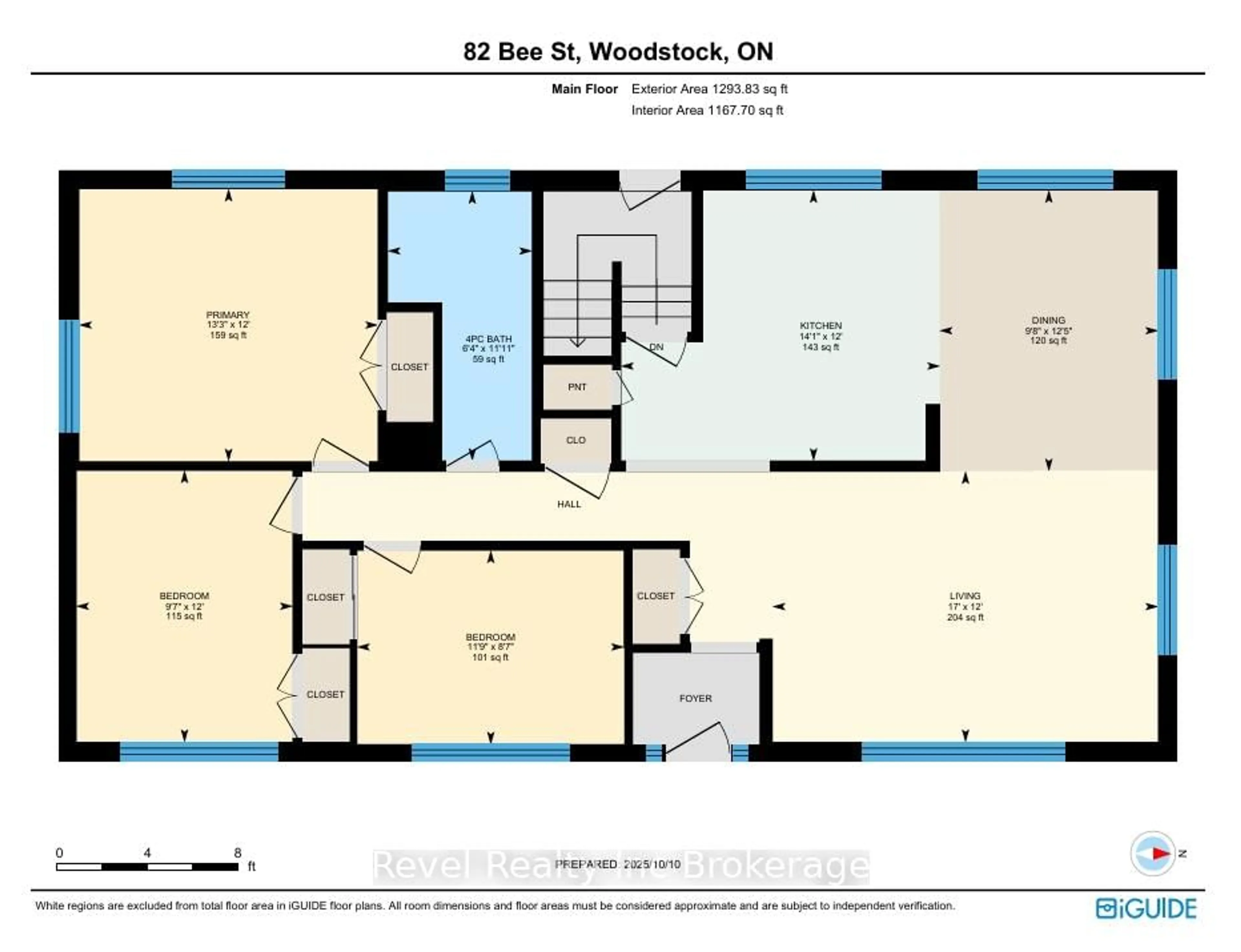 Floor plan for 82 Bee St, Woodstock Ontario N4S 3Z3