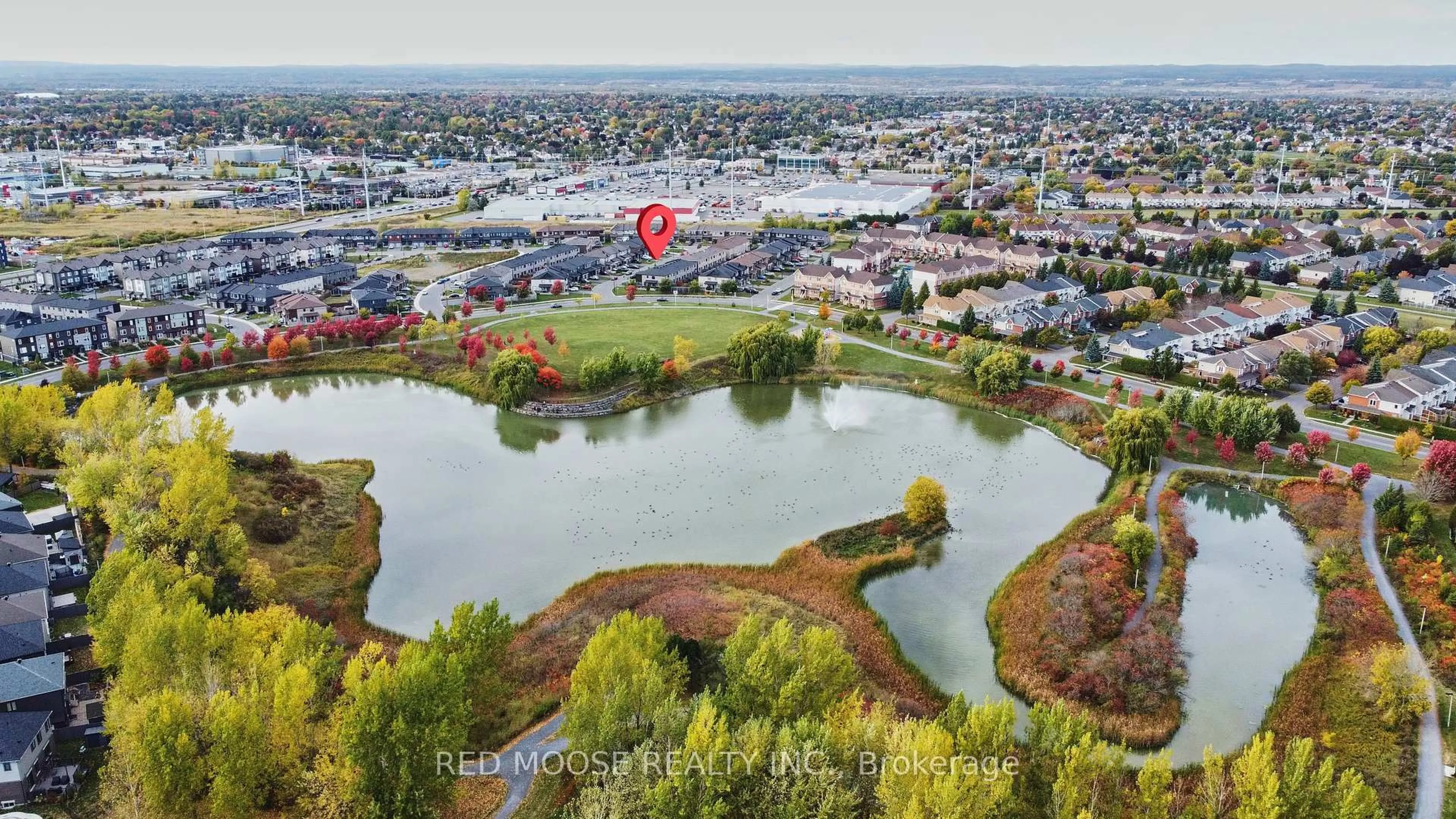 A pic from outside/outdoor area/front of a property/back of a property/a pic from drone, water/lake/river/ocean view for 833 Dynasty St, Ottawa Ontario K4A 5L4