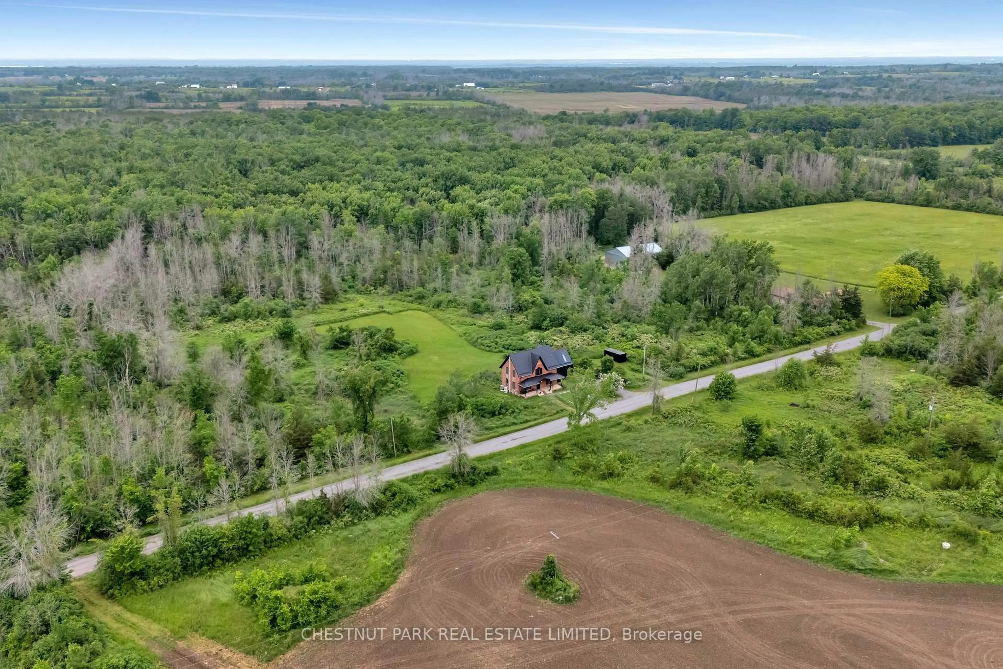 A pic from outside/outdoor area/front of a property/back of a property/a pic from drone, forest/trees view for 789 Bethesda Rd, Prince Edward County Ontario K0K 2T0