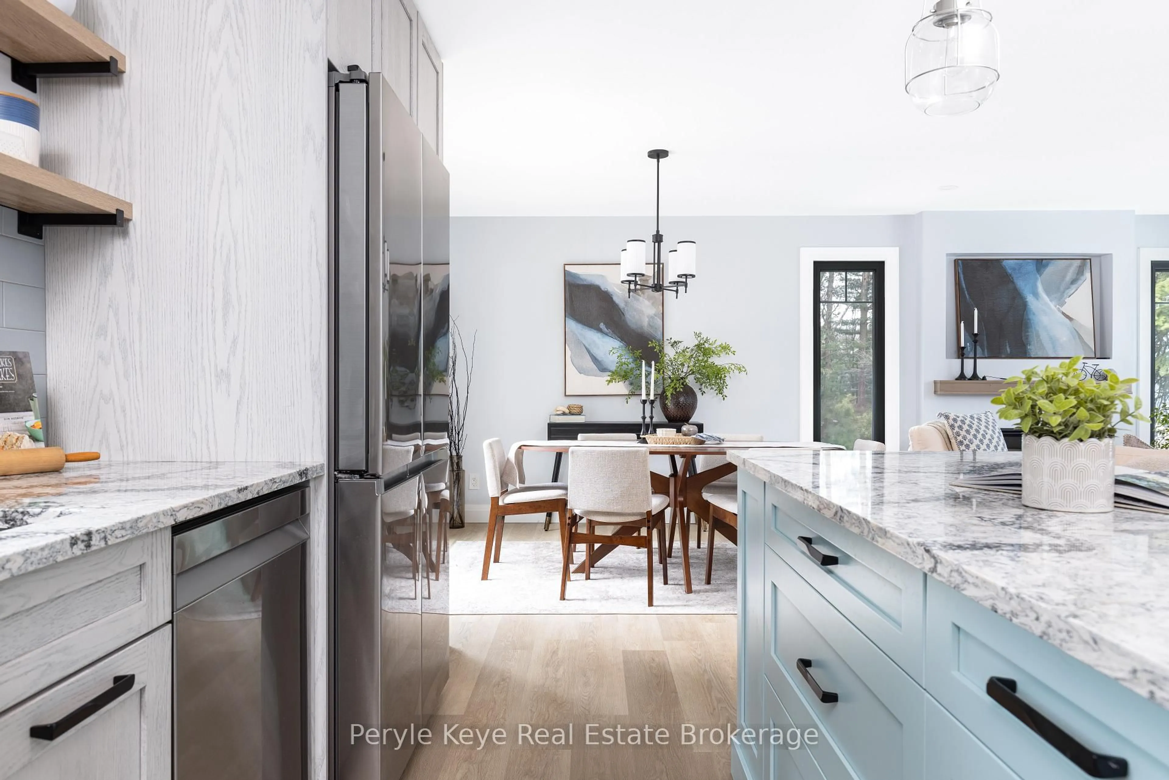 Contemporary kitchen, ceramic/tile floor for 38 Andrea Dr, Bracebridge Ontario P1L 1C5