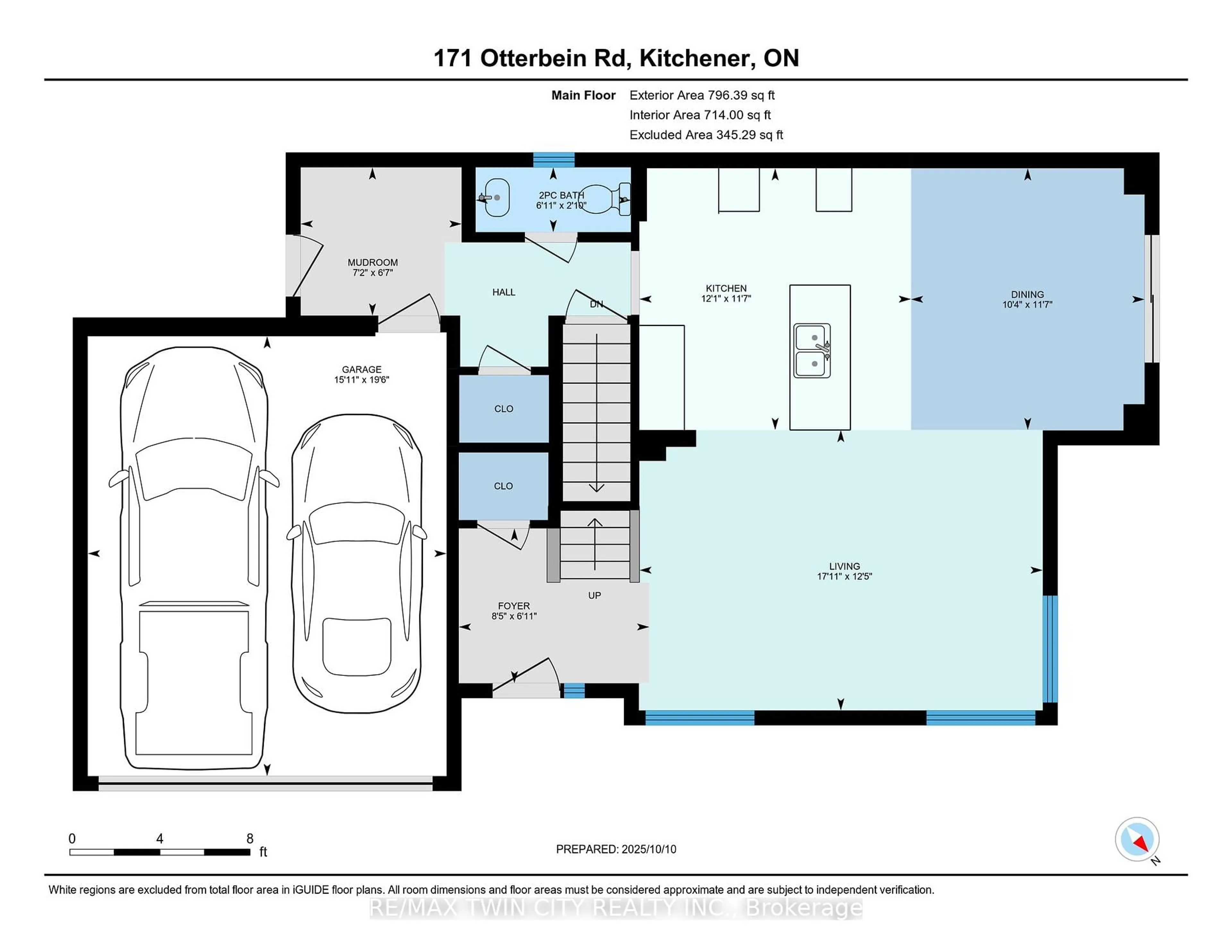 Floor plan for 171 Otterbein Rd, Kitchener Ontario N2B 0A8