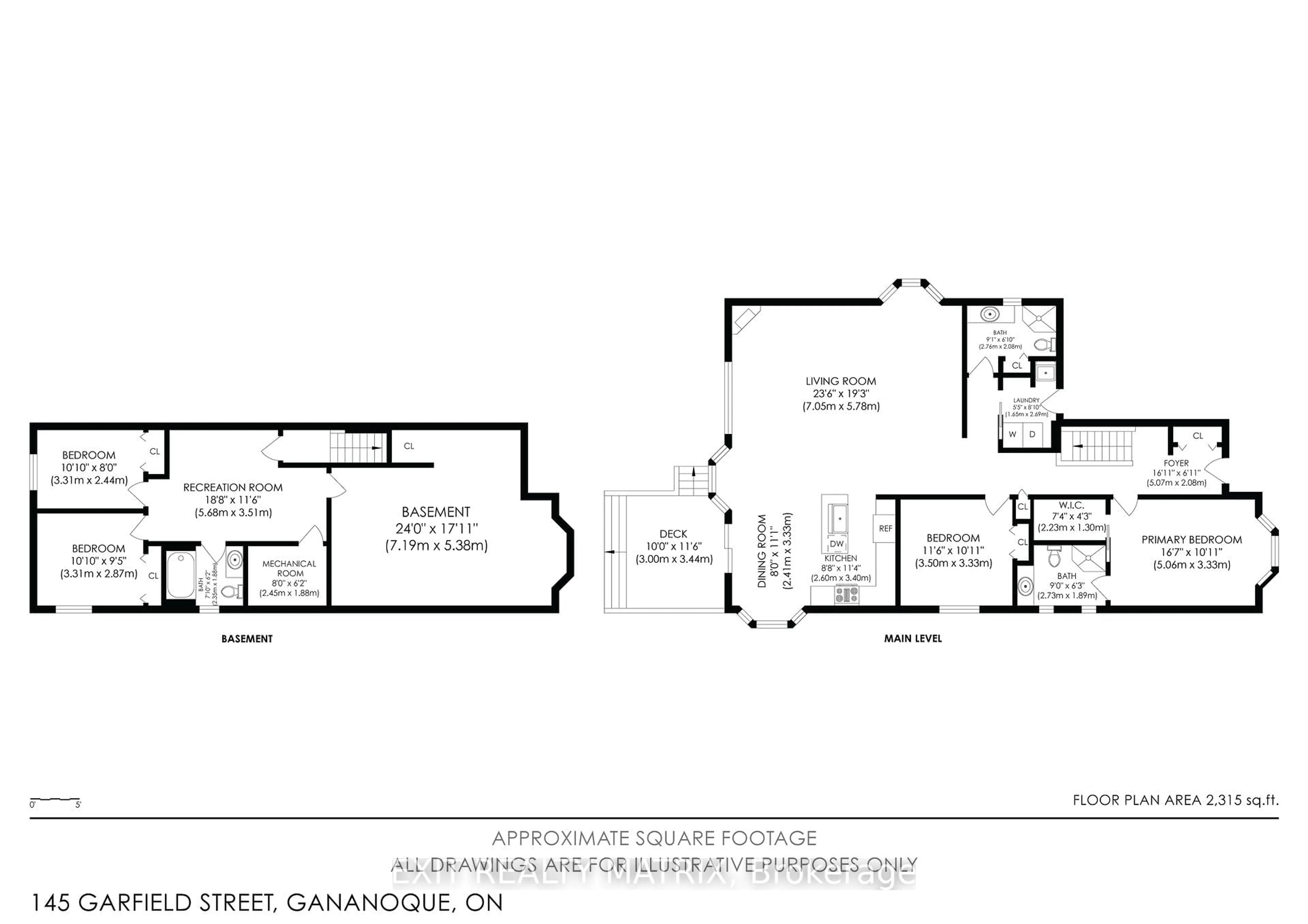 Floor plan for 145 Garfield St, Gananoque Ontario K7G 3G2