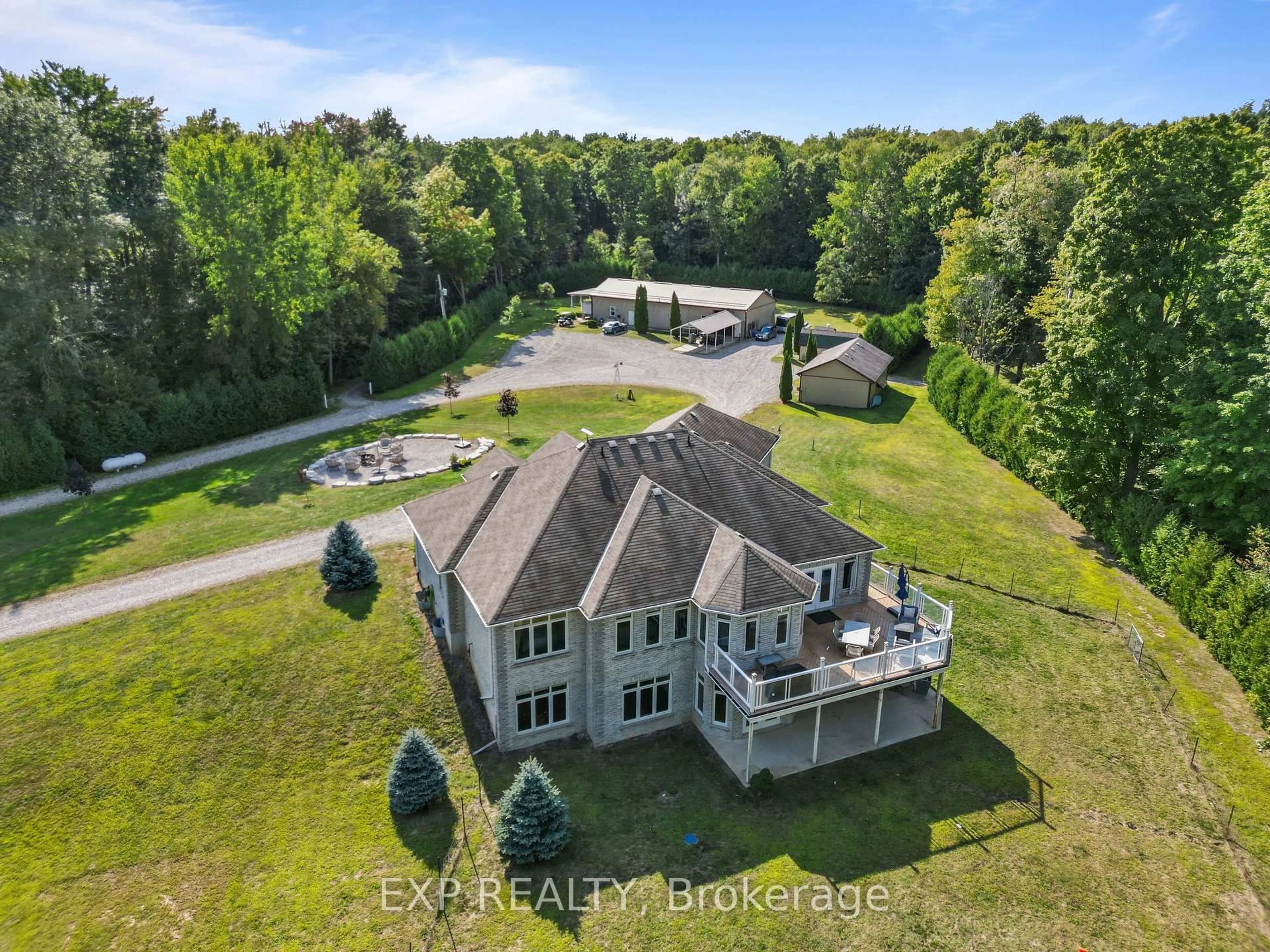 A pic from outside/outdoor area/front of a property/back of a property/a pic from drone, water/lake/river/ocean view for 52116 Yorke Line, Malahide Ontario N0L 2J0