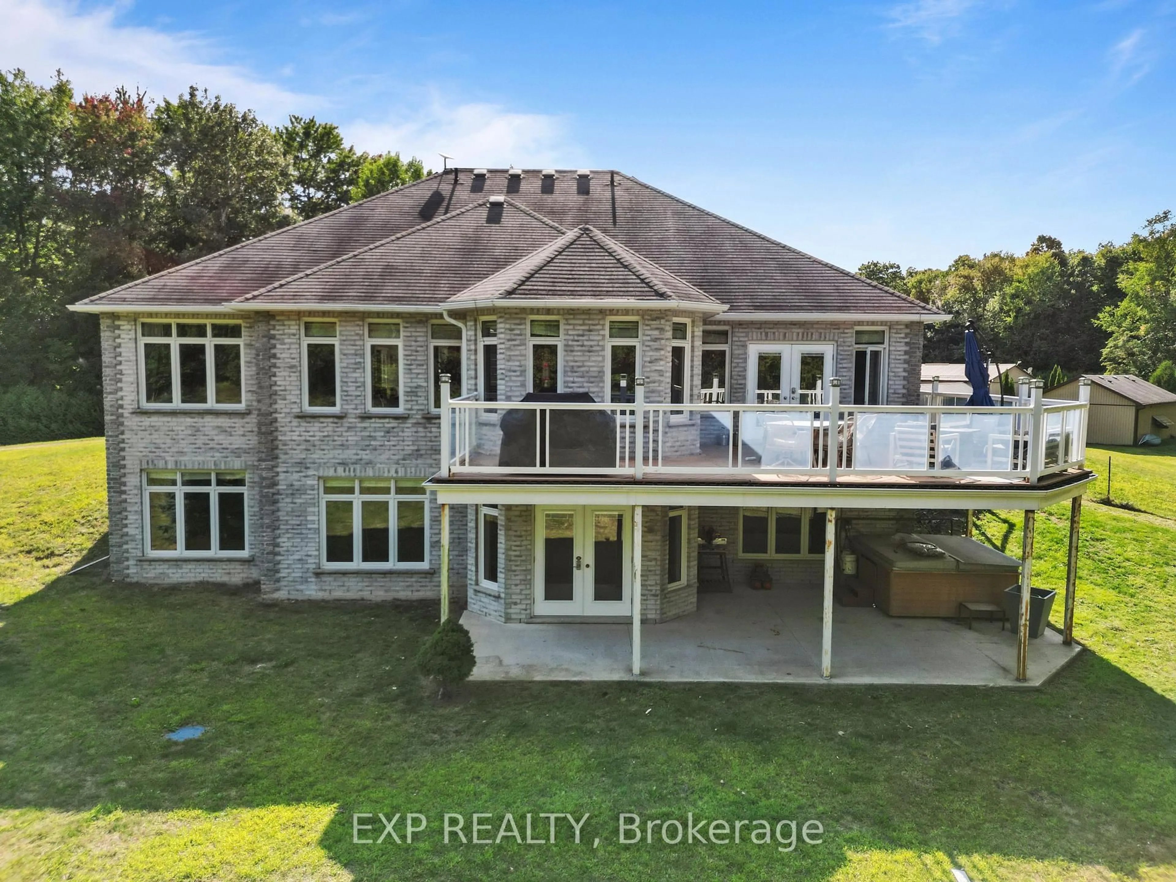 A pic from outside/outdoor area/front of a property/back of a property/a pic from drone, water/lake/river/ocean view for 52116 Yorke Line, Malahide Ontario N0L 2J0
