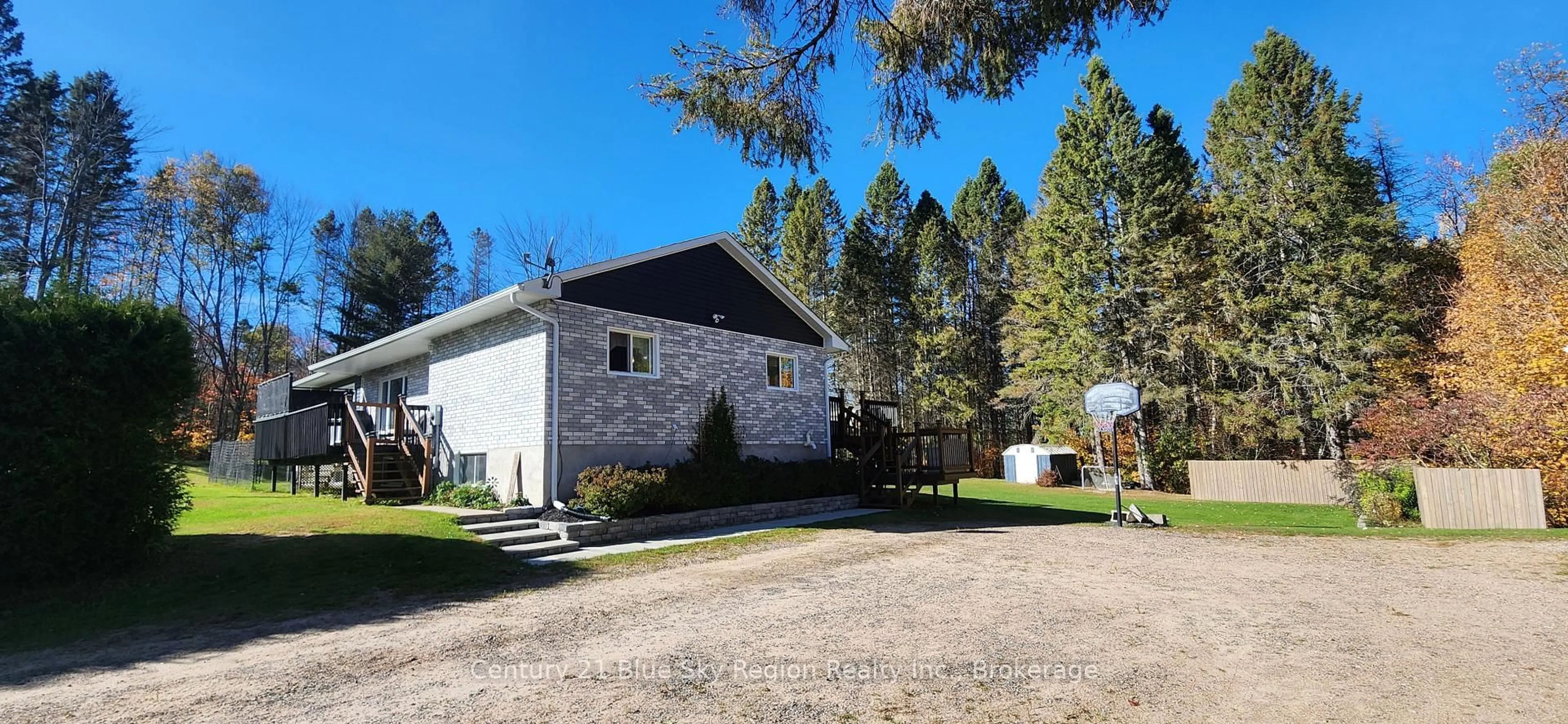 A pic from outside/outdoor area/front of a property/back of a property/a pic from drone, unknown for 223 Development Rd, Bonfield Ontario P0H 1E0