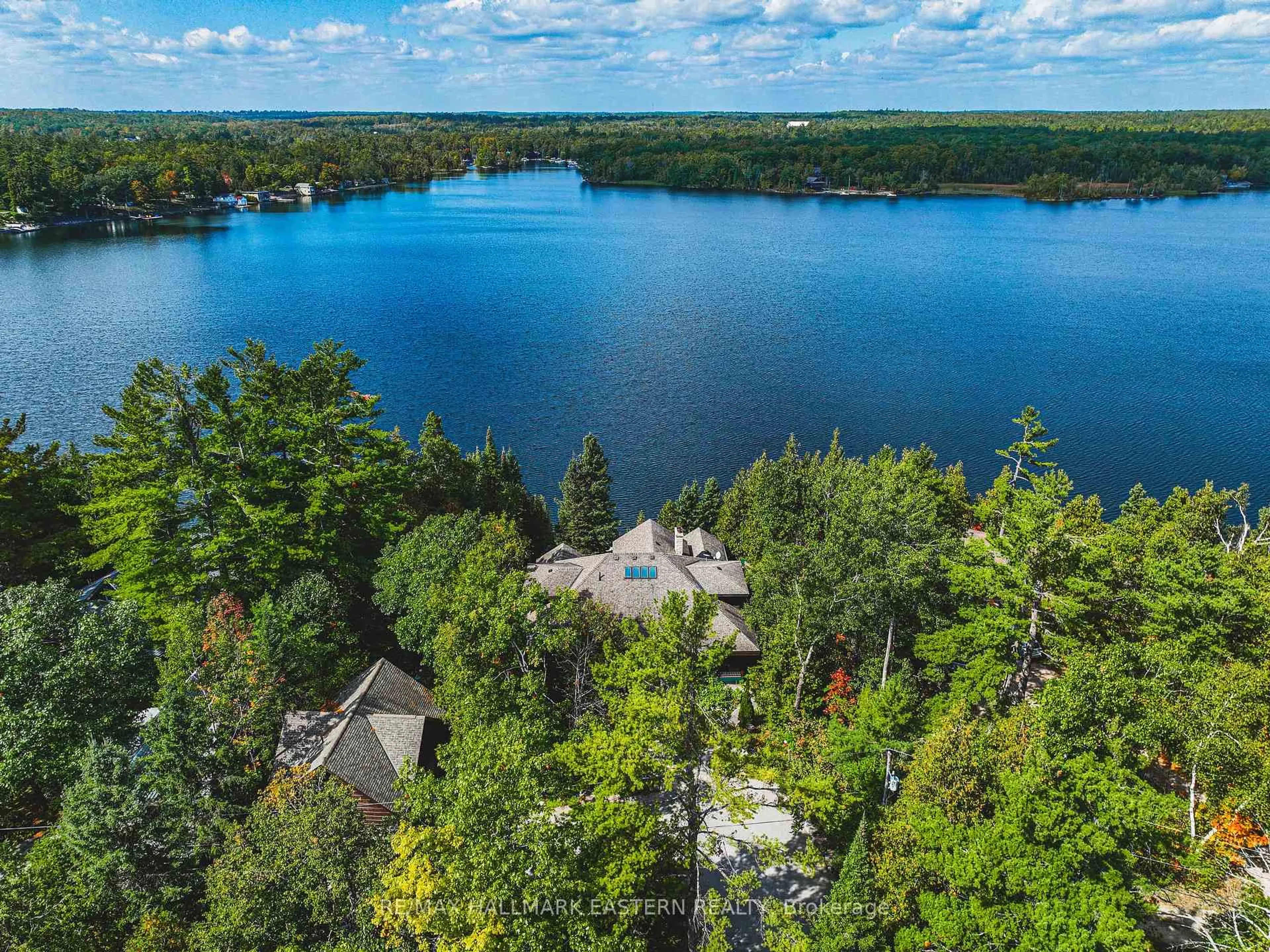 A pic from outside/outdoor area/front of a property/back of a property/a pic from drone, water/lake/river/ocean view for 538 Rishor Ave, Douro-Dummer Ontario K0L 2H0