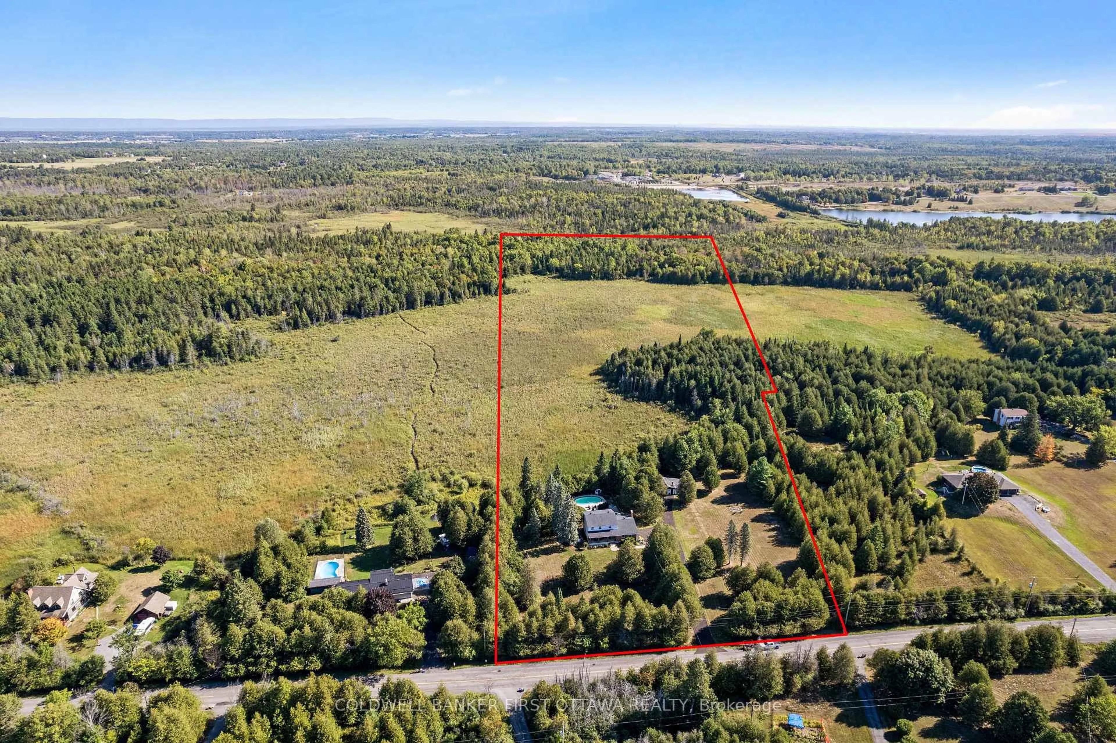 A pic from outside/outdoor area/front of a property/back of a property/a pic from drone, unknown for 1390 Corkery Rd, Carp Ontario K0A 1L0