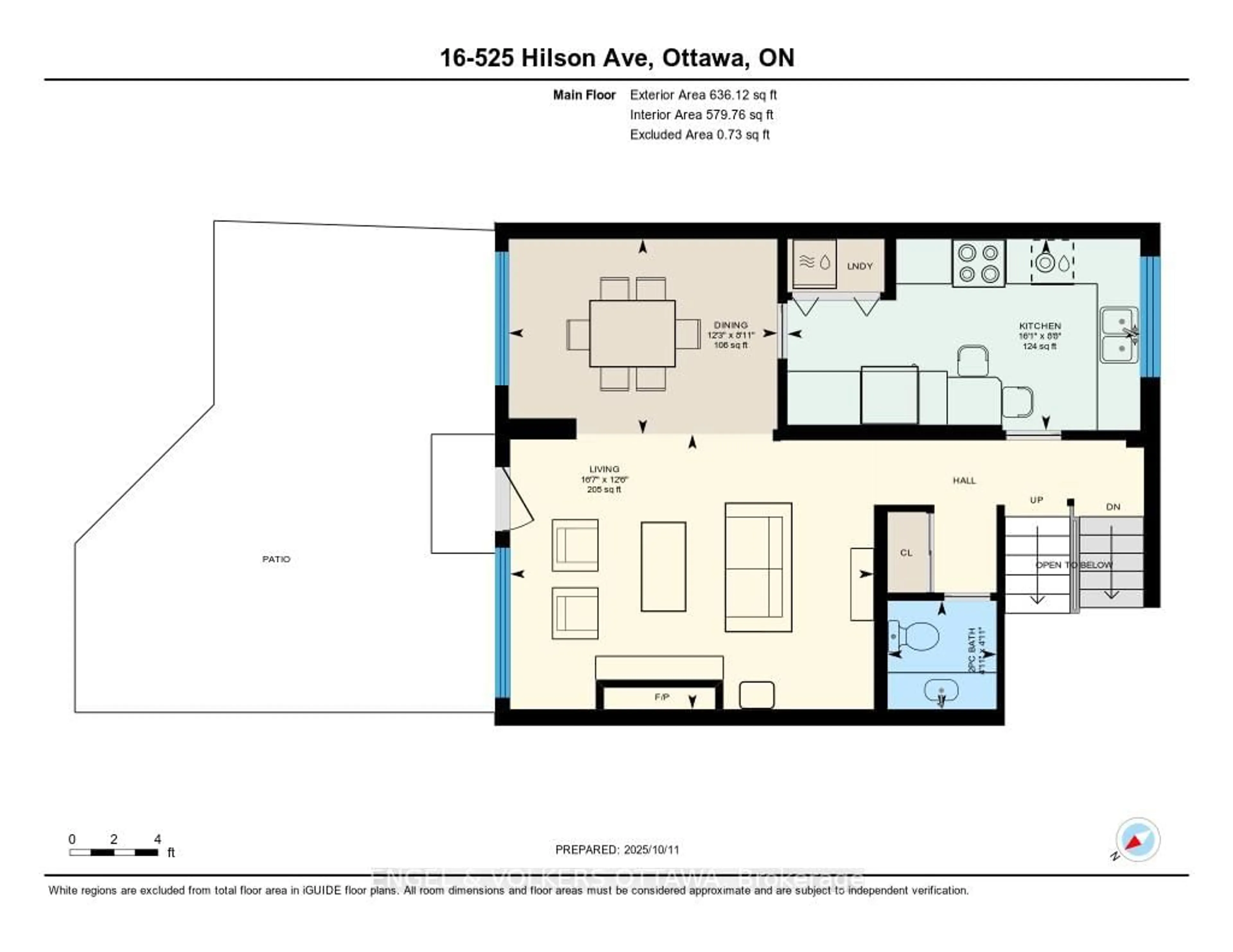 Floor plan for 525 Hilson Ave #16, Ottawa Ontario K1Z 6C9