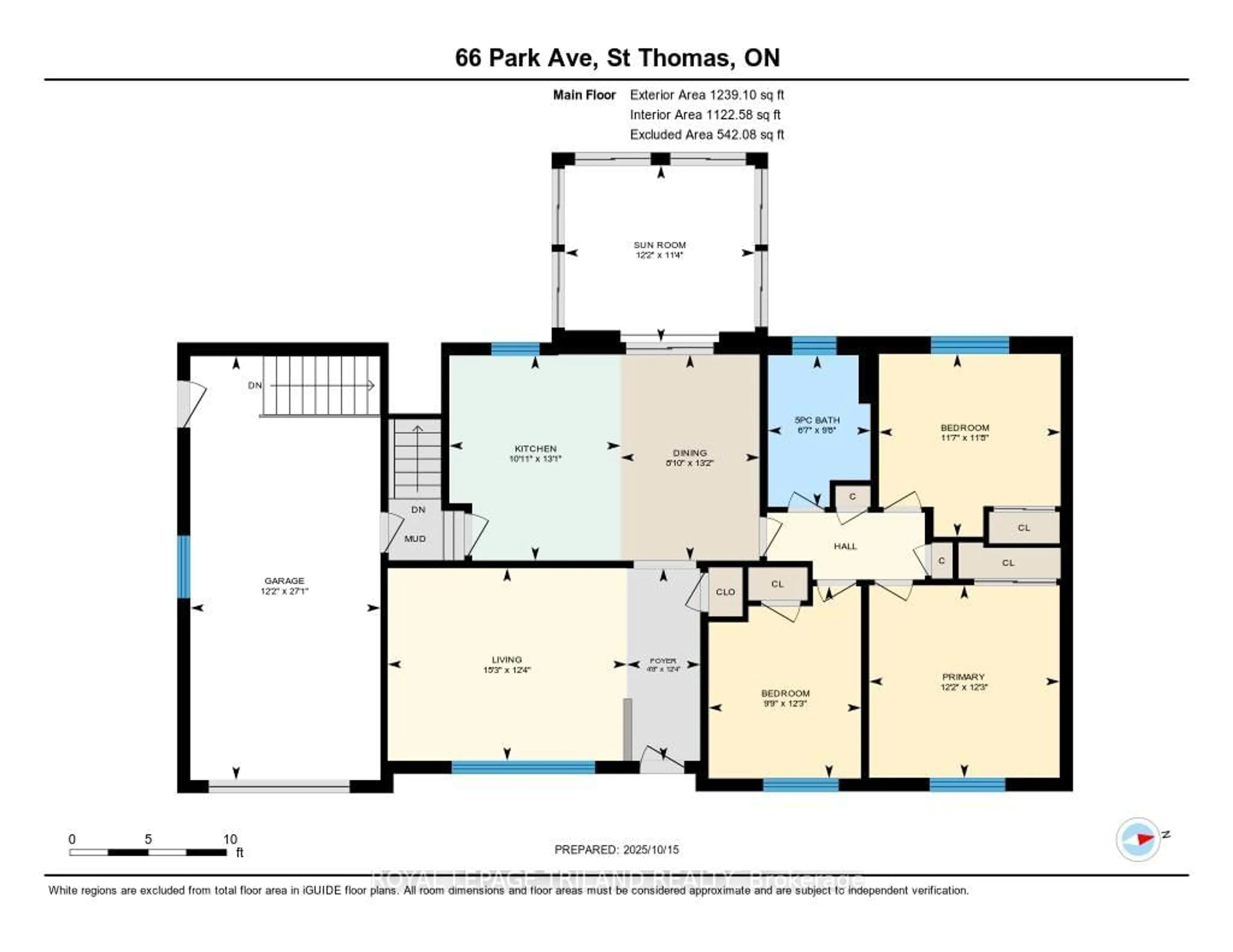 Floor plan for 66 Park Ave, St. Thomas Ontario N5R 4W1