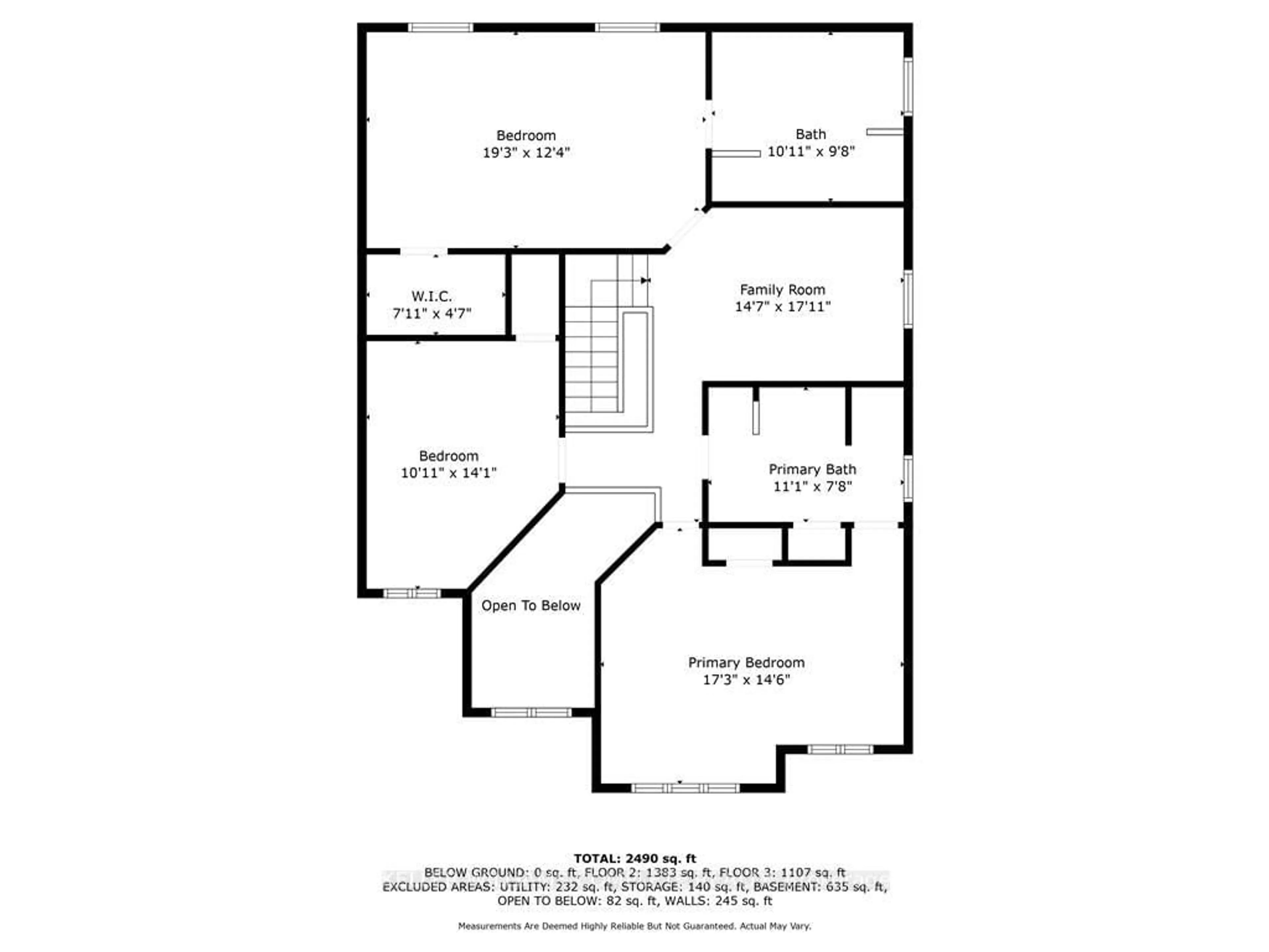 Floor plan for 66 Suffolk St, Hamilton Ontario L9K 1M9