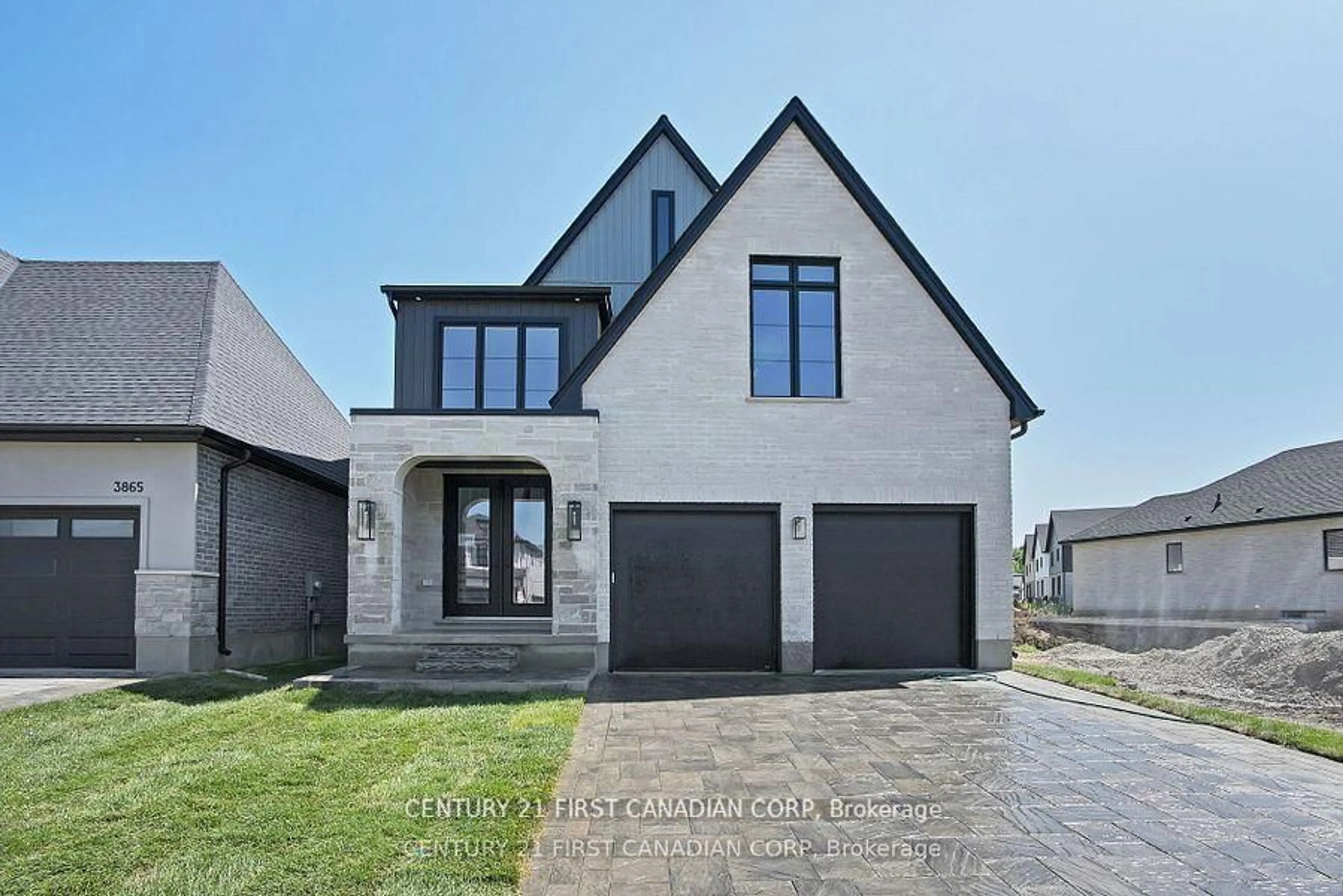 Home with brick exterior material, street for 3871 BIG LEAF Tr, London South Ontario N6P 1H5