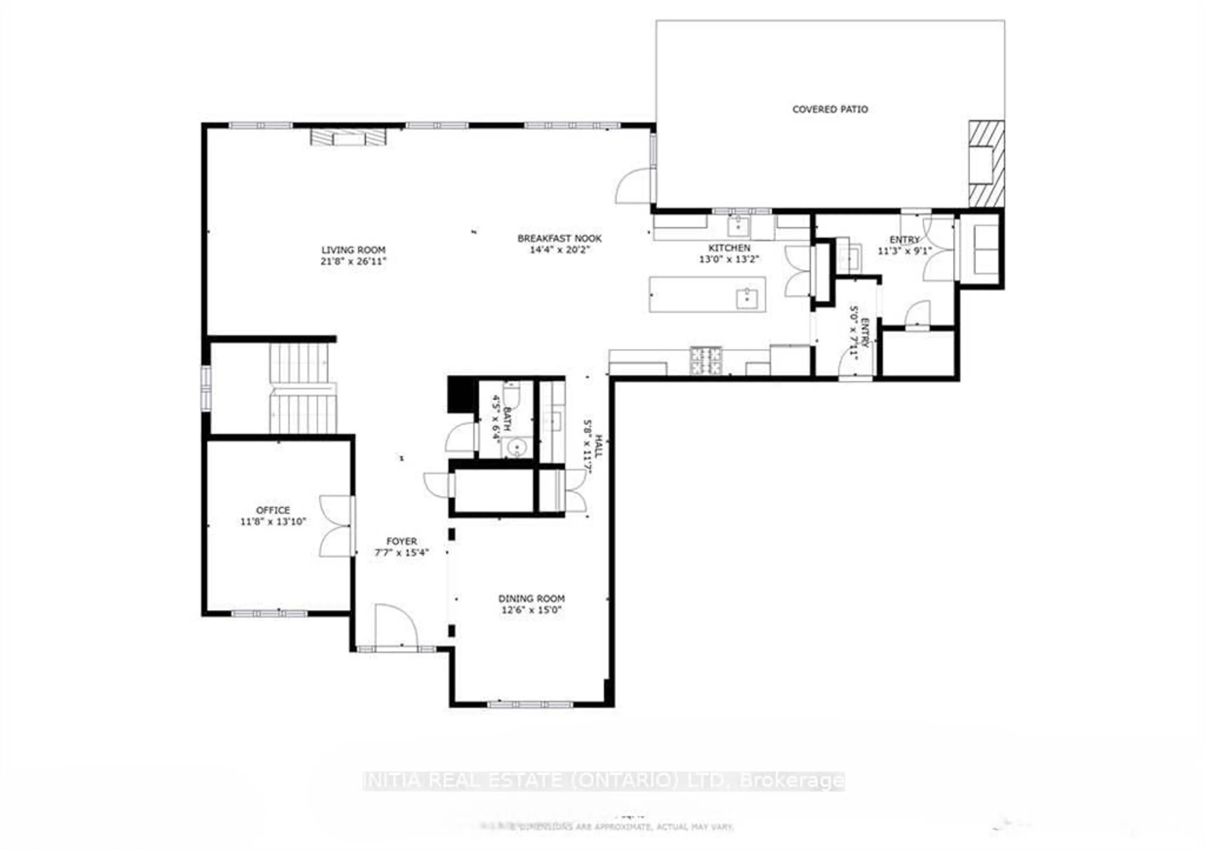 Floor plan for 1615 Wickerson Gate, London South Ontario N6K 0C3