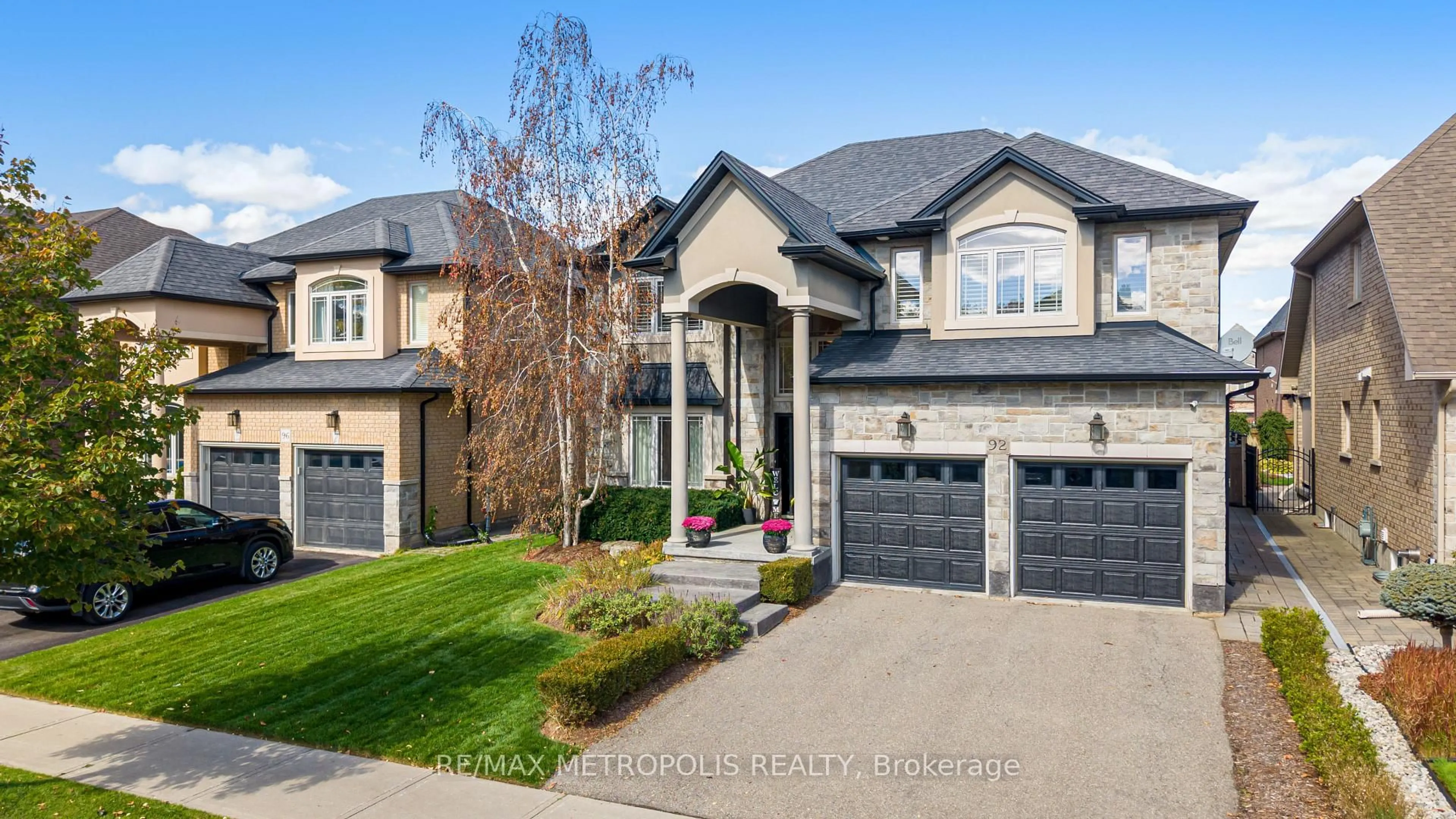 Home with brick exterior material, street for 92 Bookjans Dr, Hamilton Ontario L9G 0B7