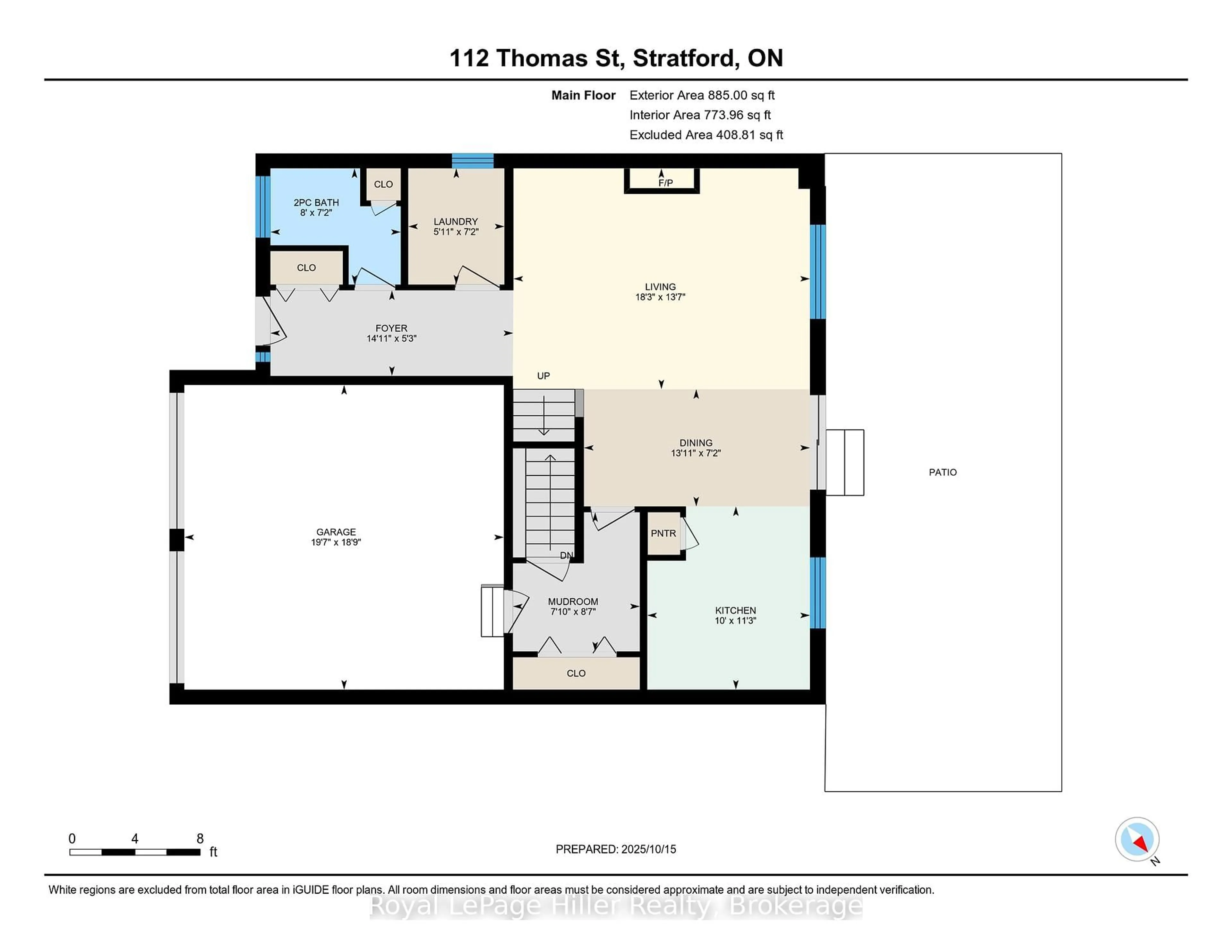 Floor plan for 112 Thomas St, Stratford Ontario N5A 0E8