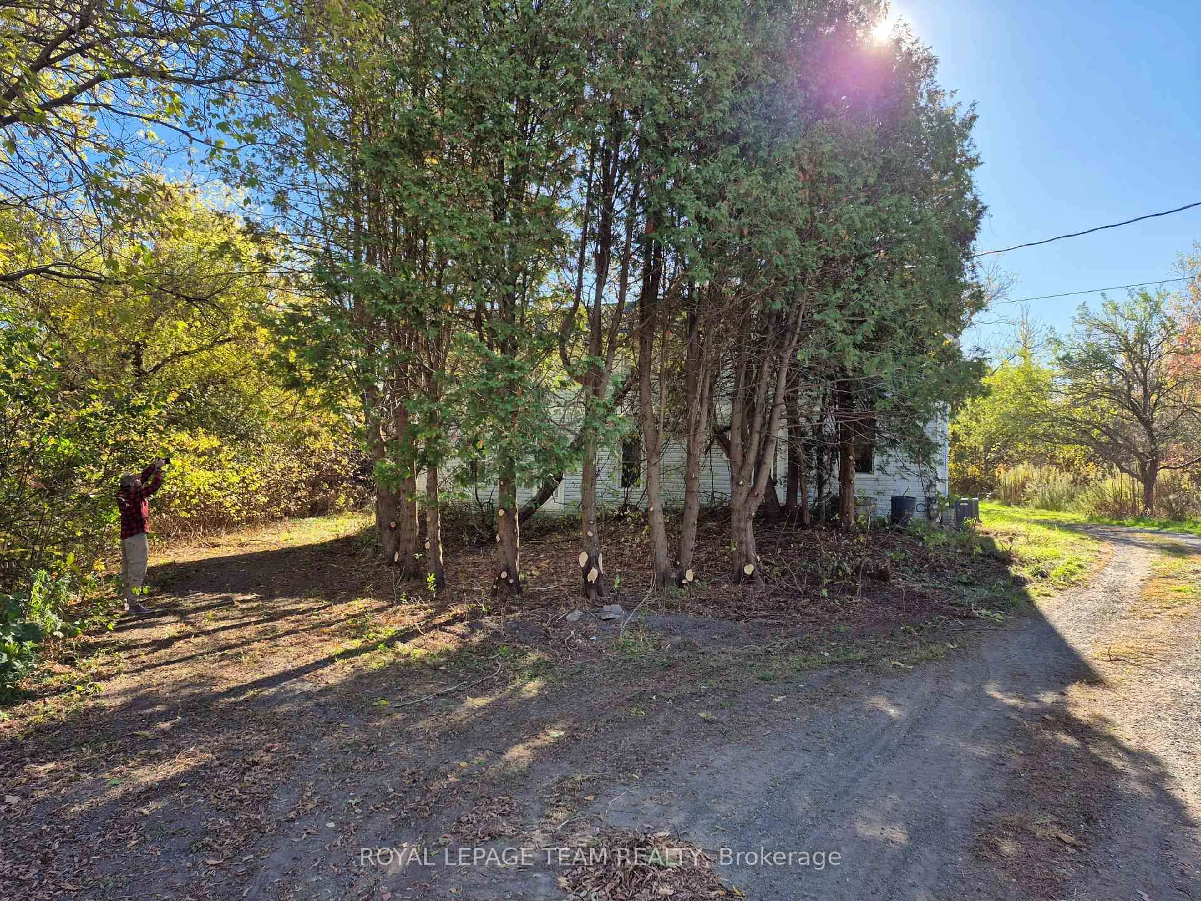 A pic from outside/outdoor area/front of a property/back of a property/a pic from drone, forest/trees view for 9066 Victoria St, Ottawa Ontario K0A 1V0