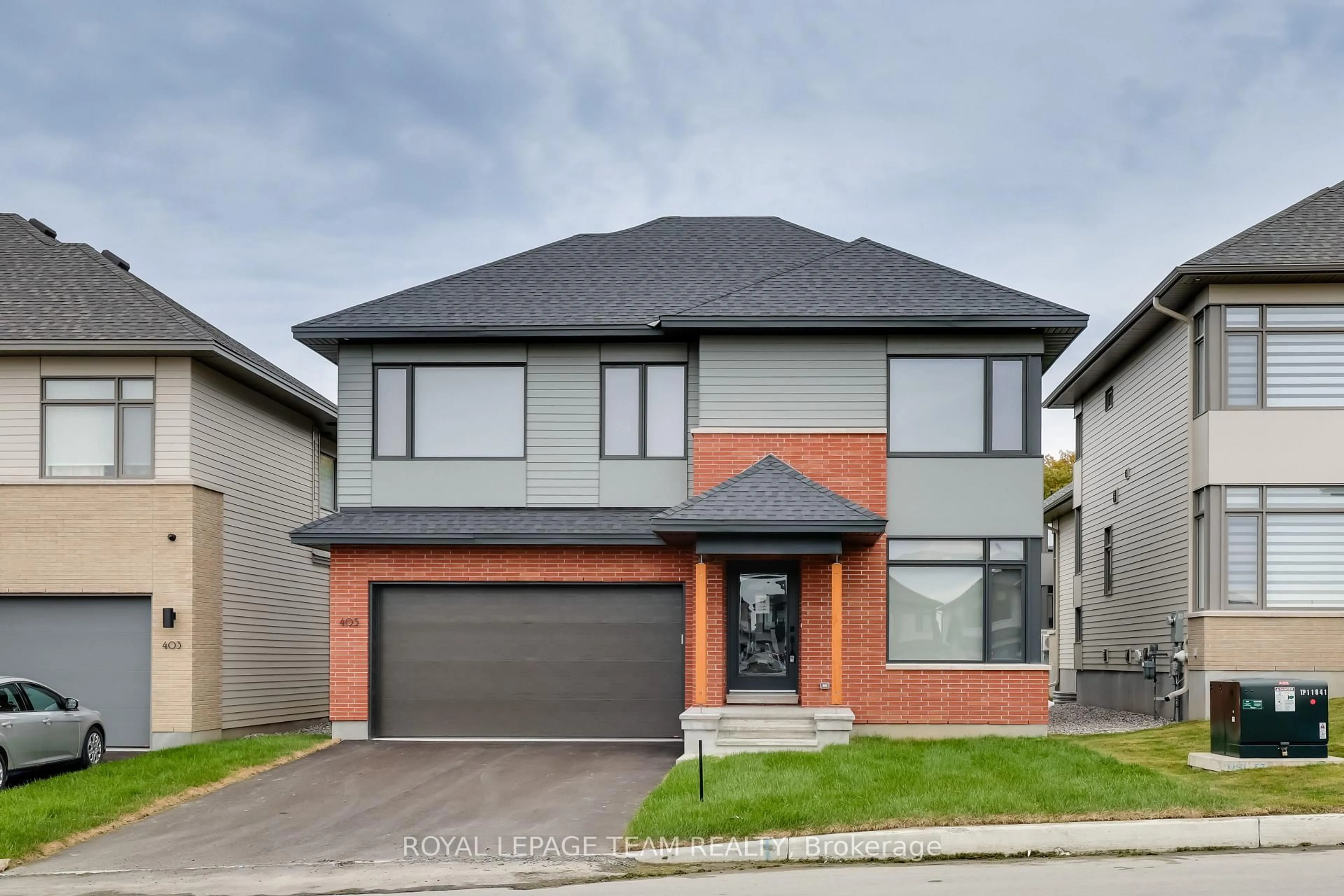 Home with brick exterior material, street for 405 Point Grey Terr, Kanata Ontario K2K 0M5