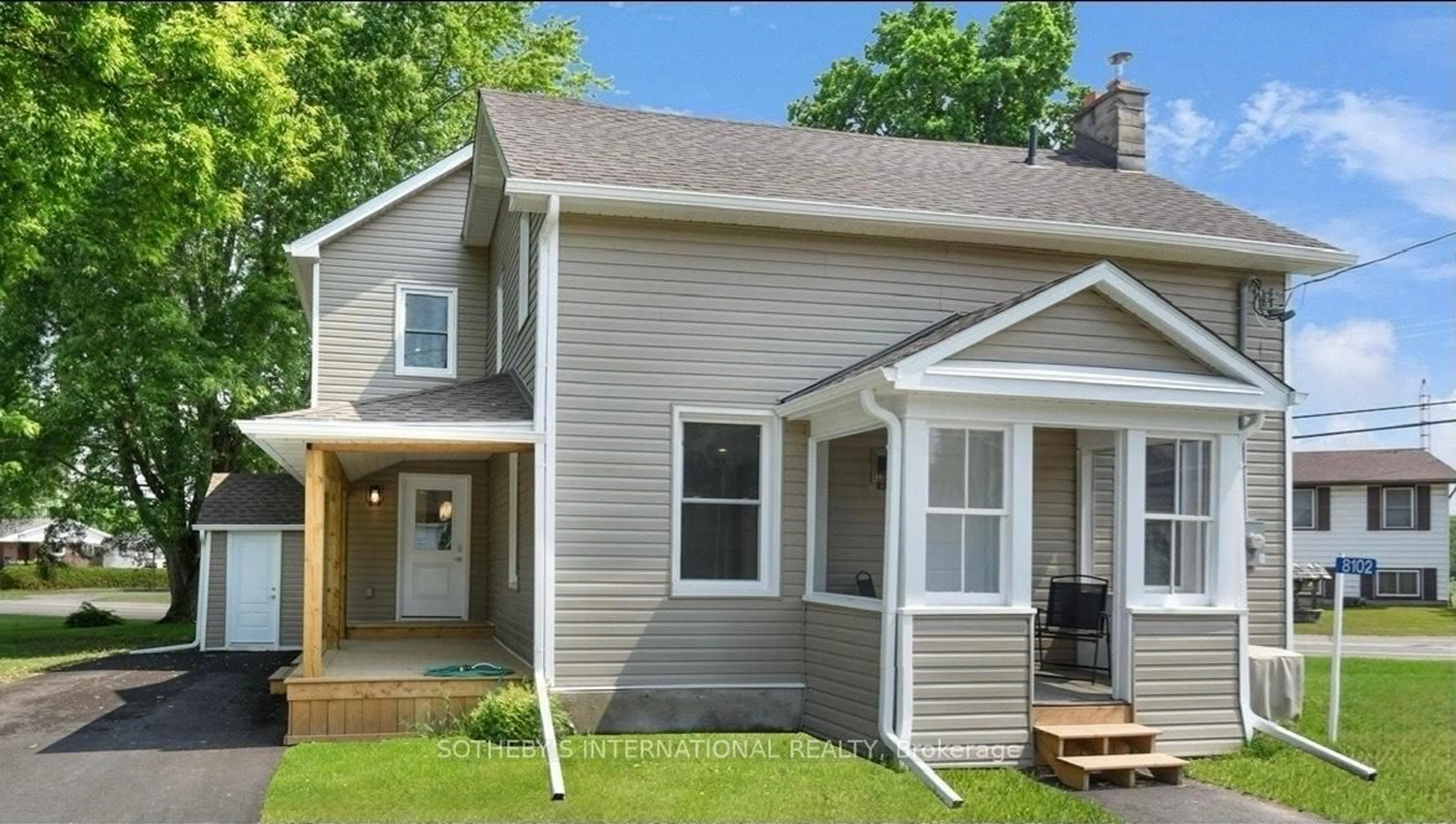 Home with vinyl exterior material, street for 8102 Mill St, Augusta Ontario K0G 1R0