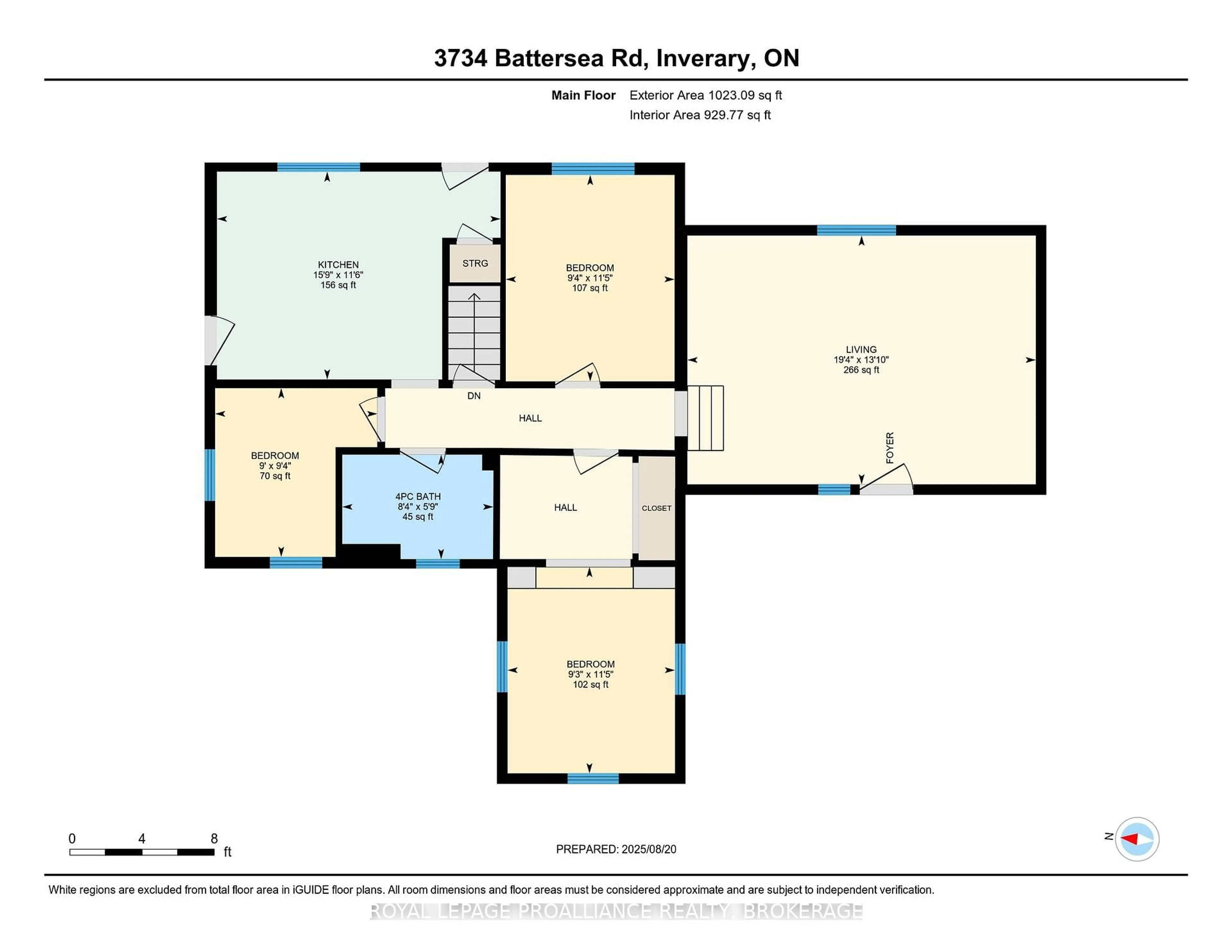 Floor plan for 3734 Battersea Rd, Inverary Ontario K0H 1X0