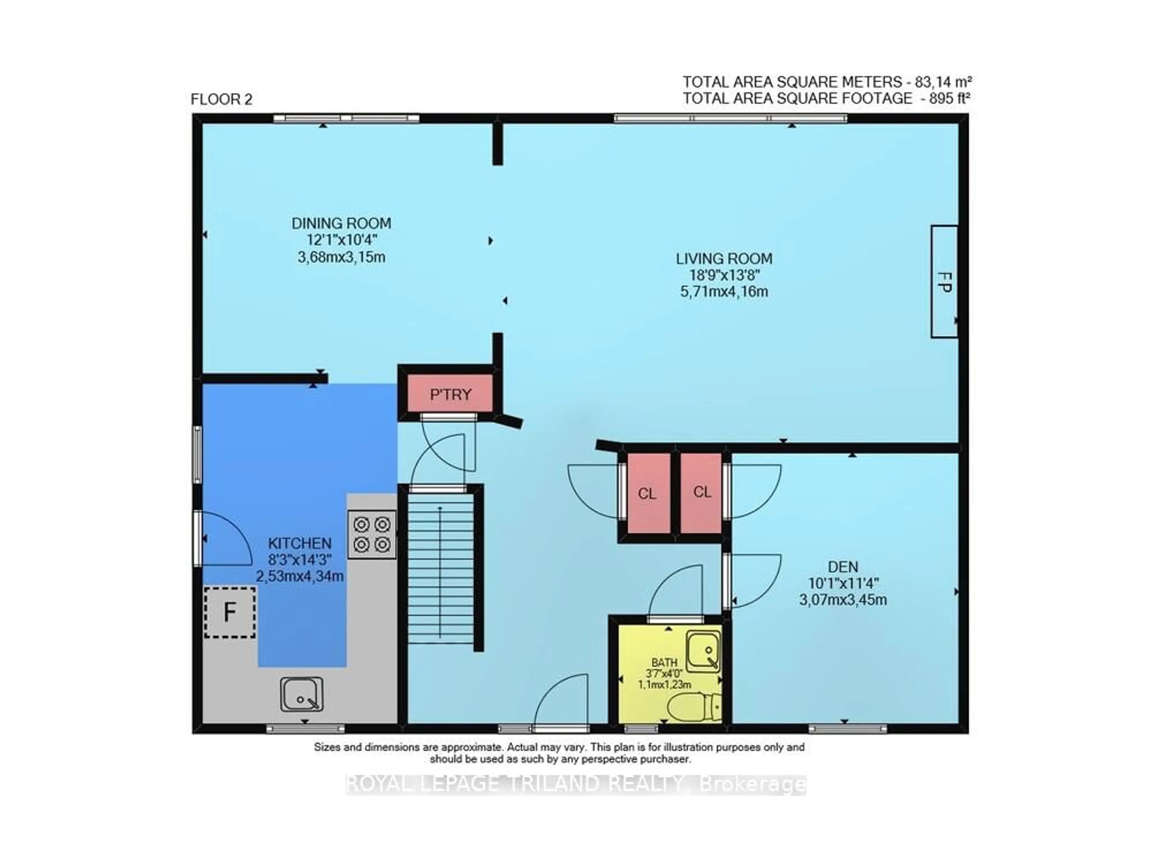 Floor plan for 1069 Lombardo Ave, London East Ontario N6A 2X9