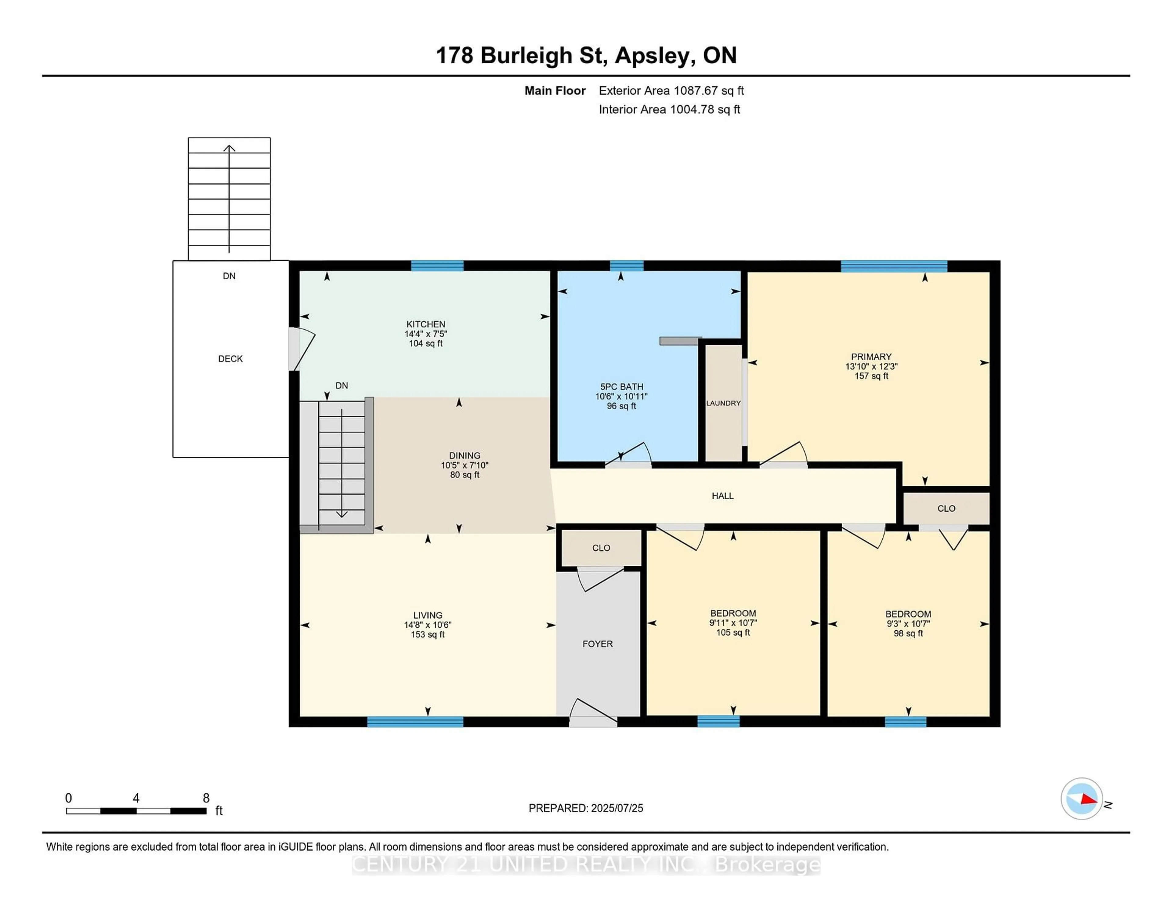Floor plan for 178 Burleigh St, North Kawartha Ontario K0L 1A0