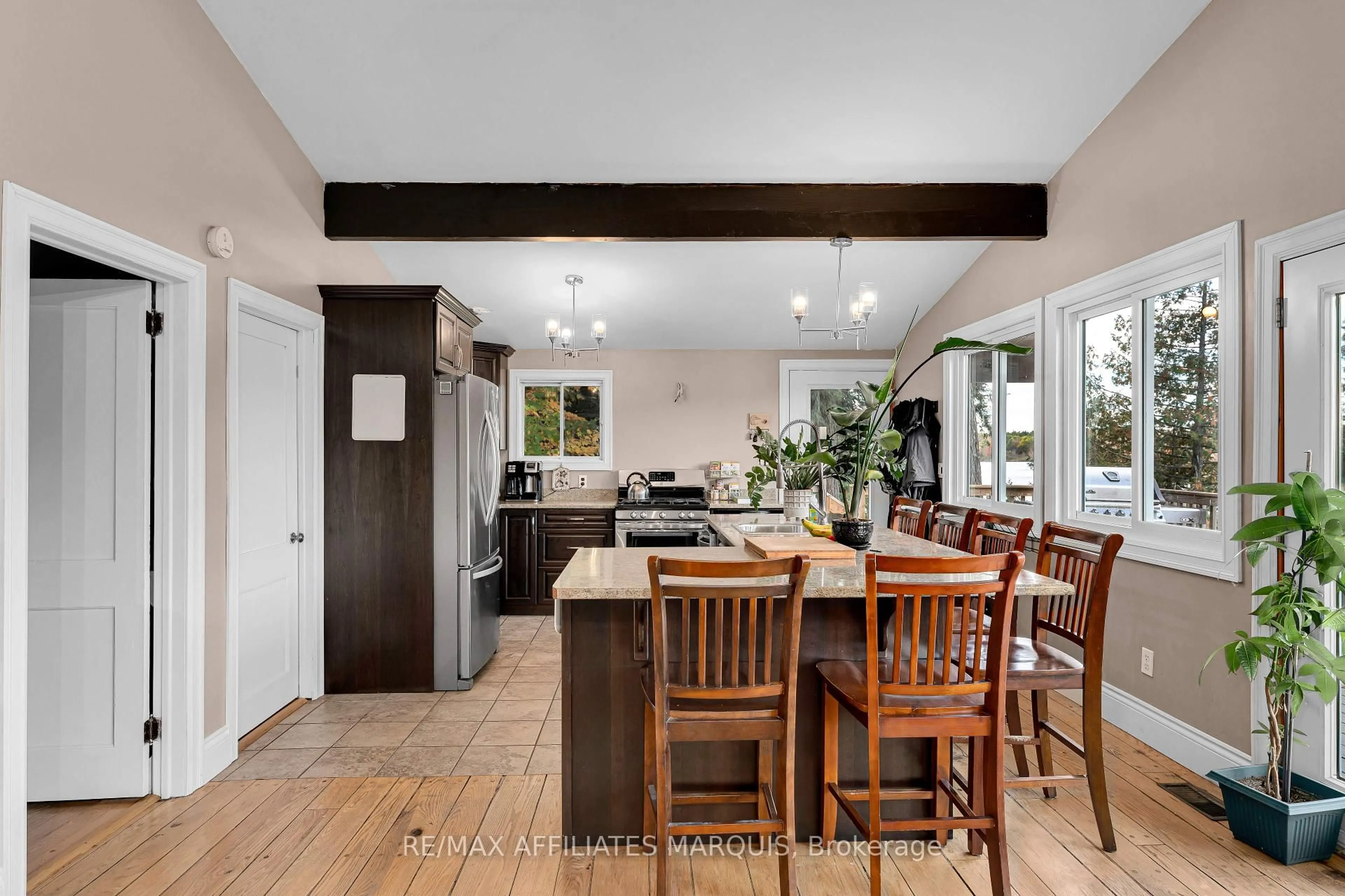 Open concept kitchen, unknown for 3257B Frontenac Rd, Sharbot Lake Ontario K0H 2P0