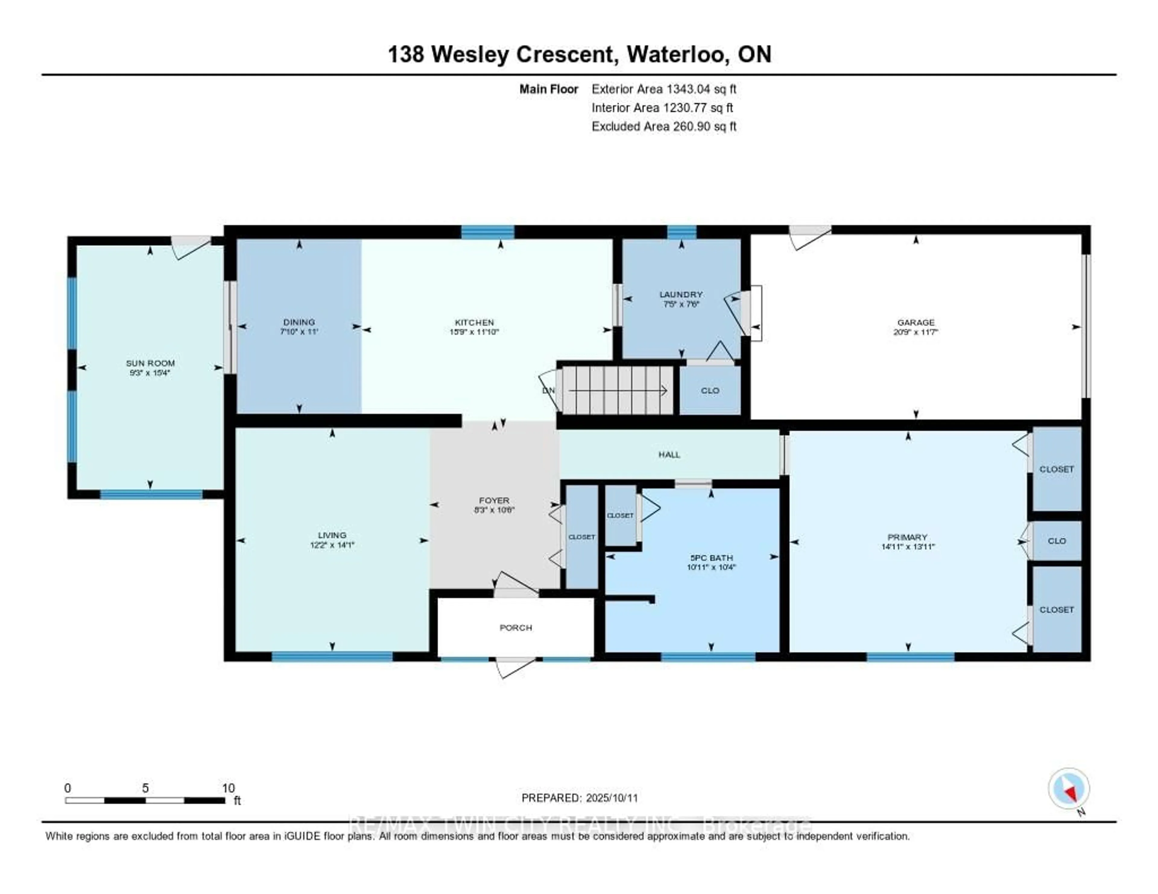 Floor plan for 128 Wesley Cres, Woolwich Ontario N2J 4G8