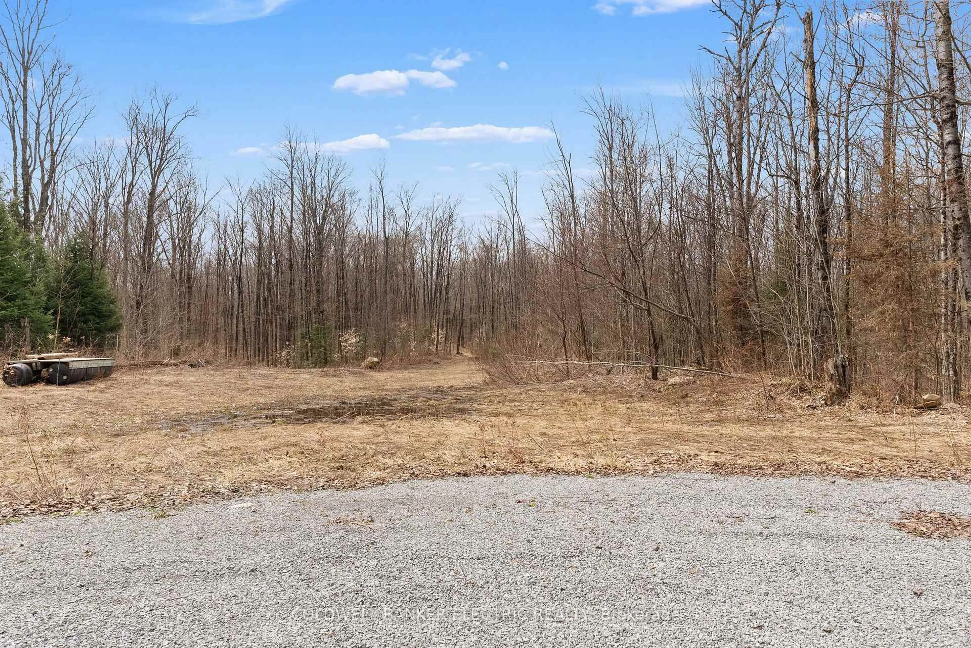 A pic from outside/outdoor area/front of a property/back of a property/a pic from drone, forest/trees view for 2075 Dyno Rd, Highlands East Ontario K0L 1C0