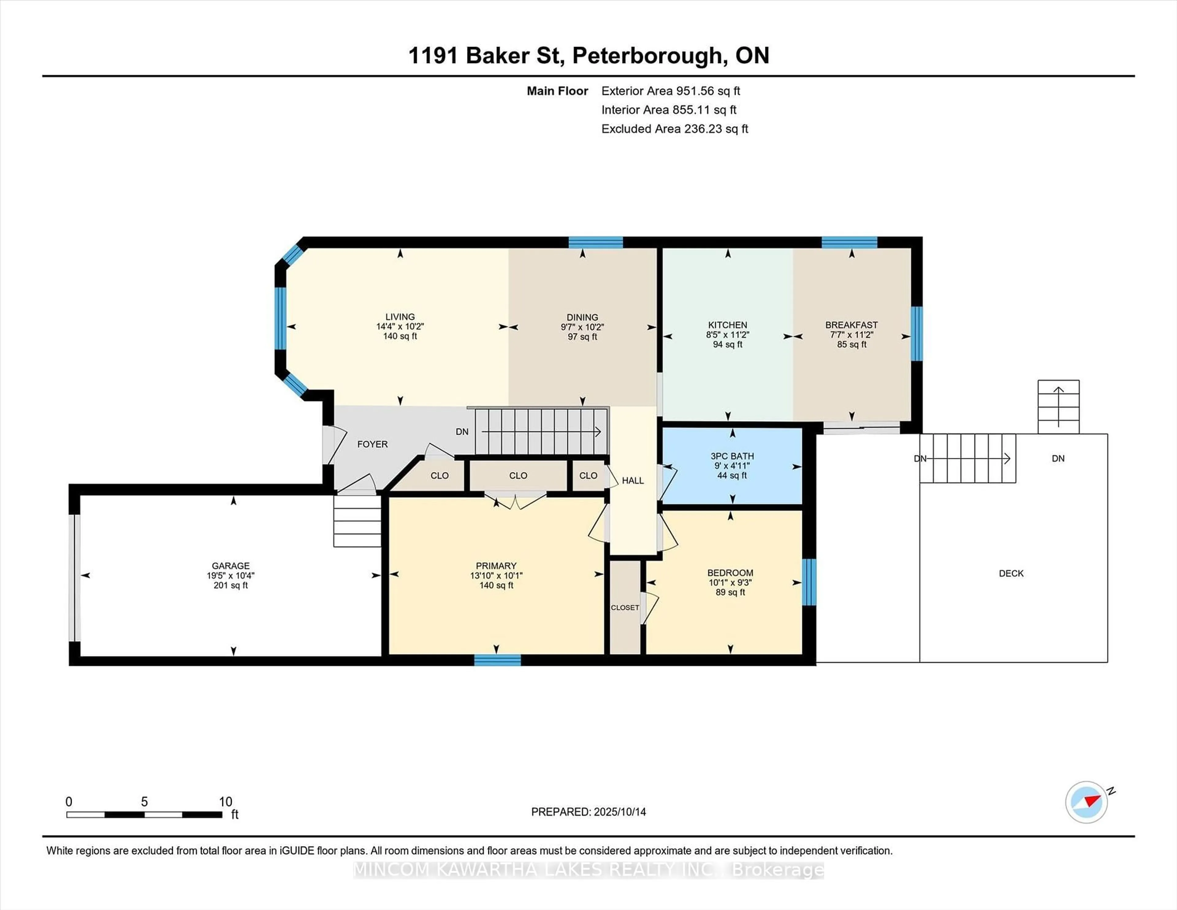Floor plan for 1191 Baker St, Peterborough Ontario K9H 7P9