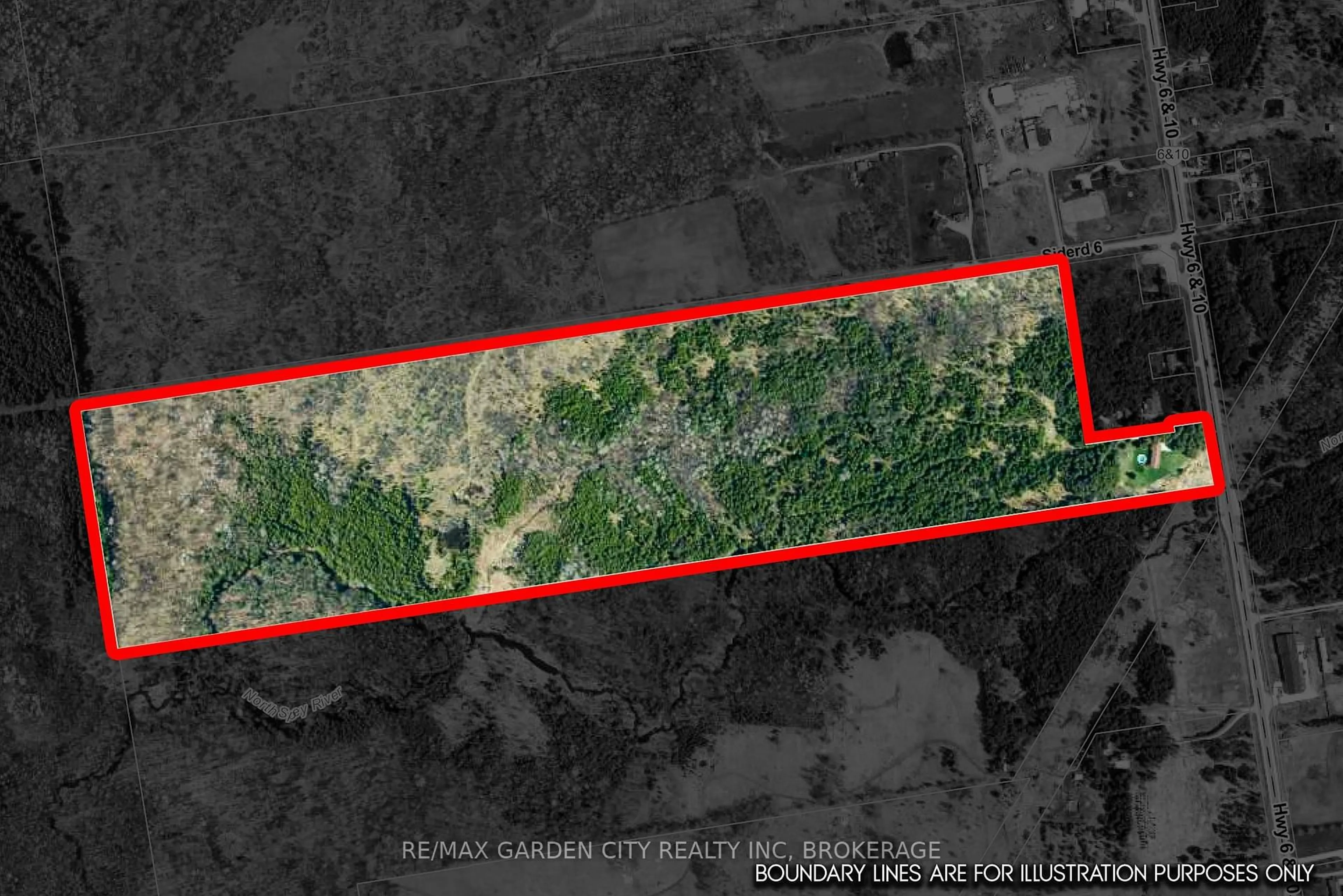 Picture of a map for 317540 6&10 Highway, Georgian Bluffs Ontario N4K 5N6