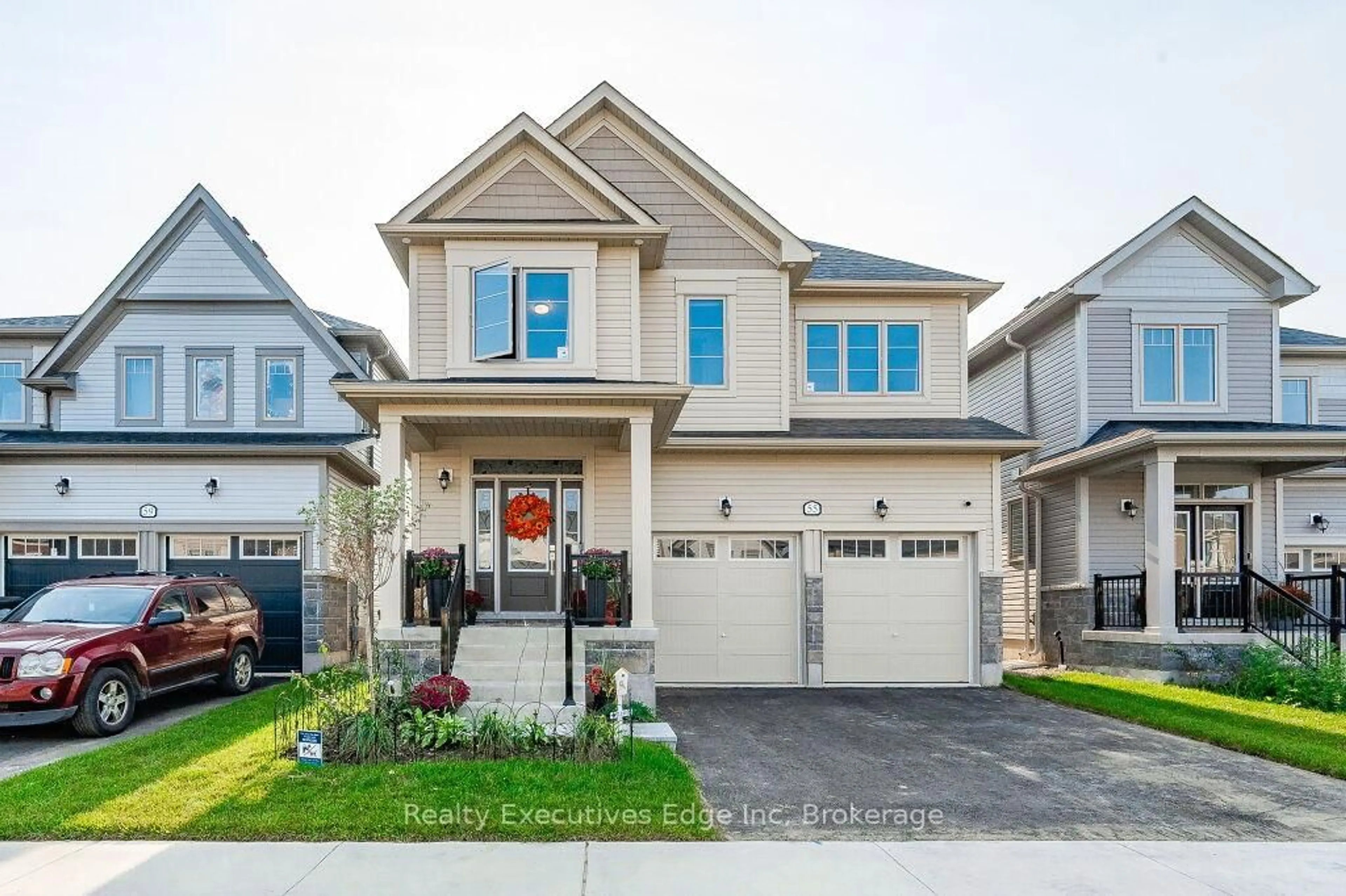 Home with brick exterior material, street for 55 Povey Rd, Centre Wellington Ontario N1M 2W3