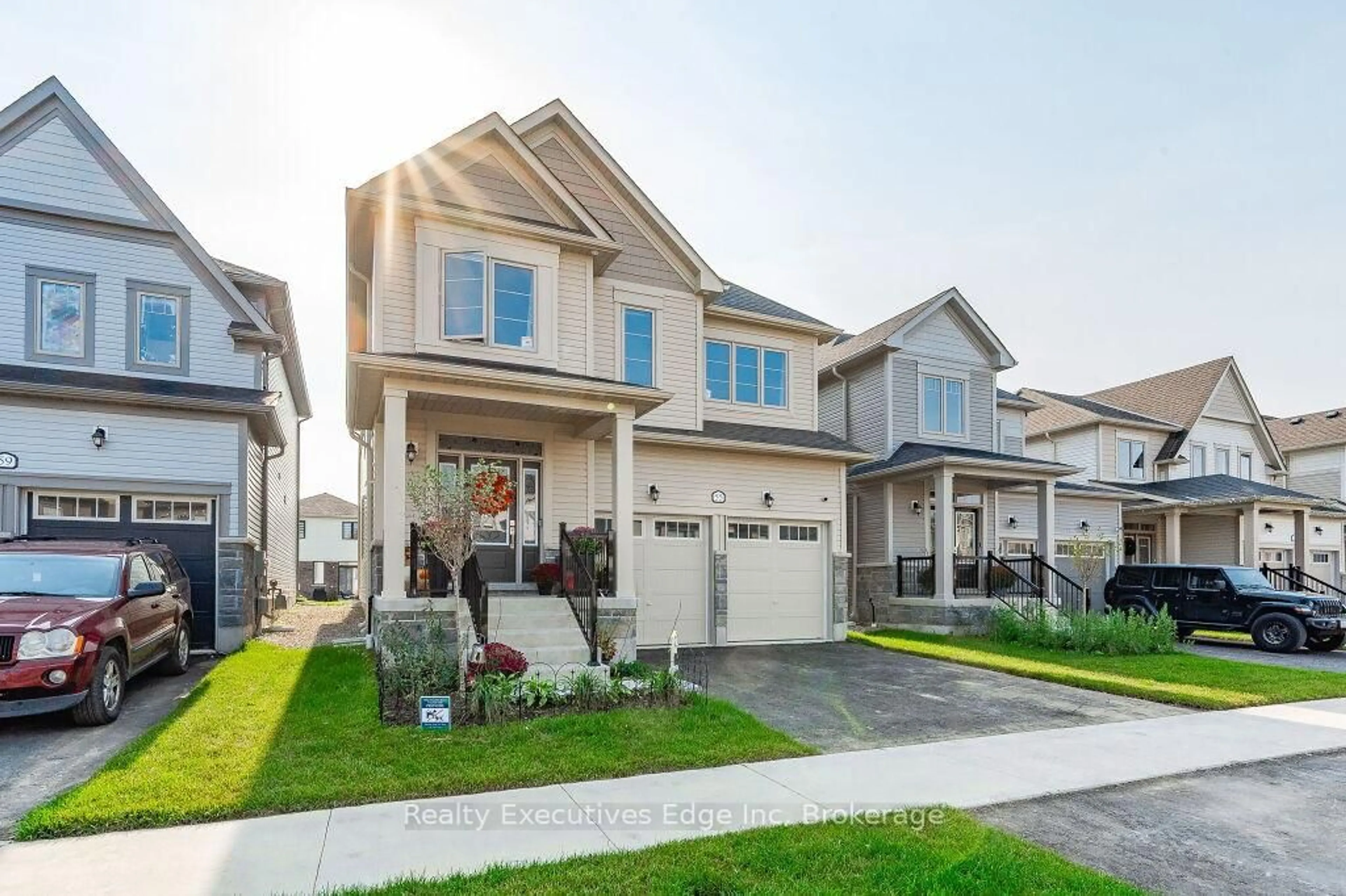 Home with vinyl exterior material, street for 55 Povey Rd, Centre Wellington Ontario N1M 2W3
