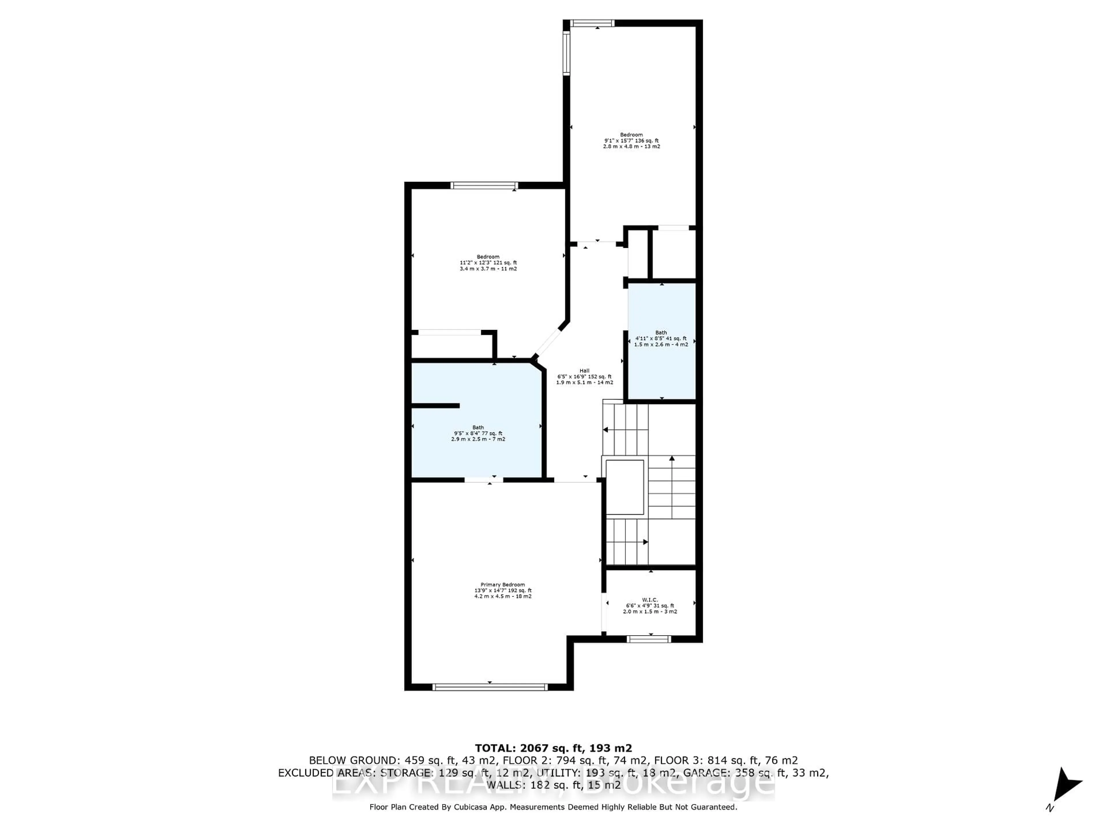 Floor plan for 406 Sweetflag St, Ottawa Ontario K2J 5Y6