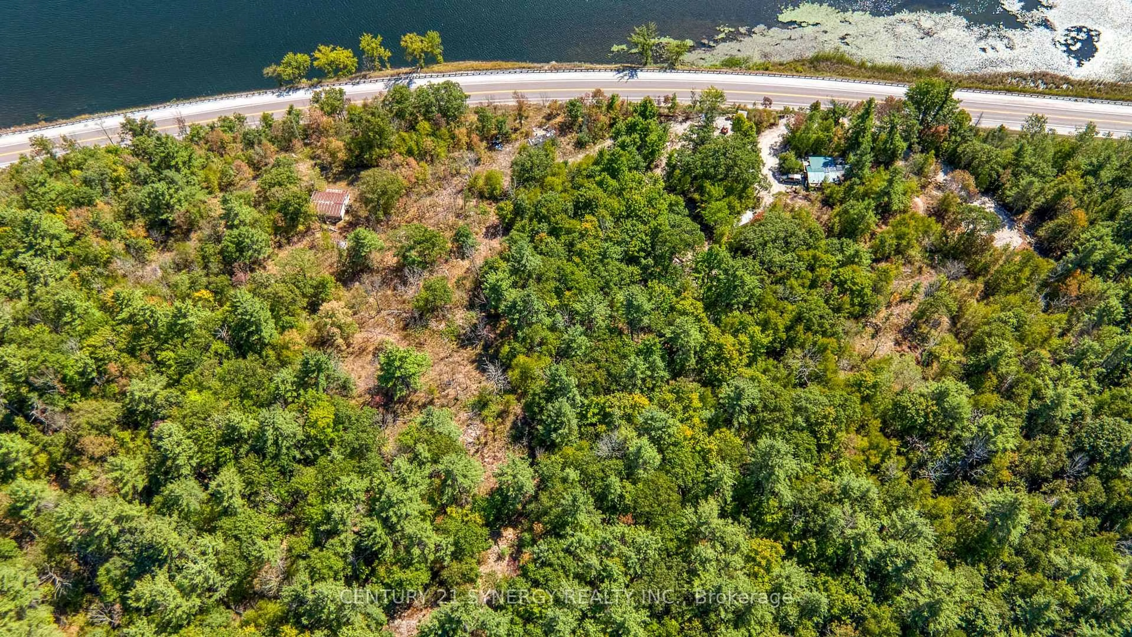A pic from outside/outdoor area/front of a property/back of a property/a pic from drone, water/lake/river/ocean view for 21520 Highway 7 Highway, Maberly Ontario K0H 2B0