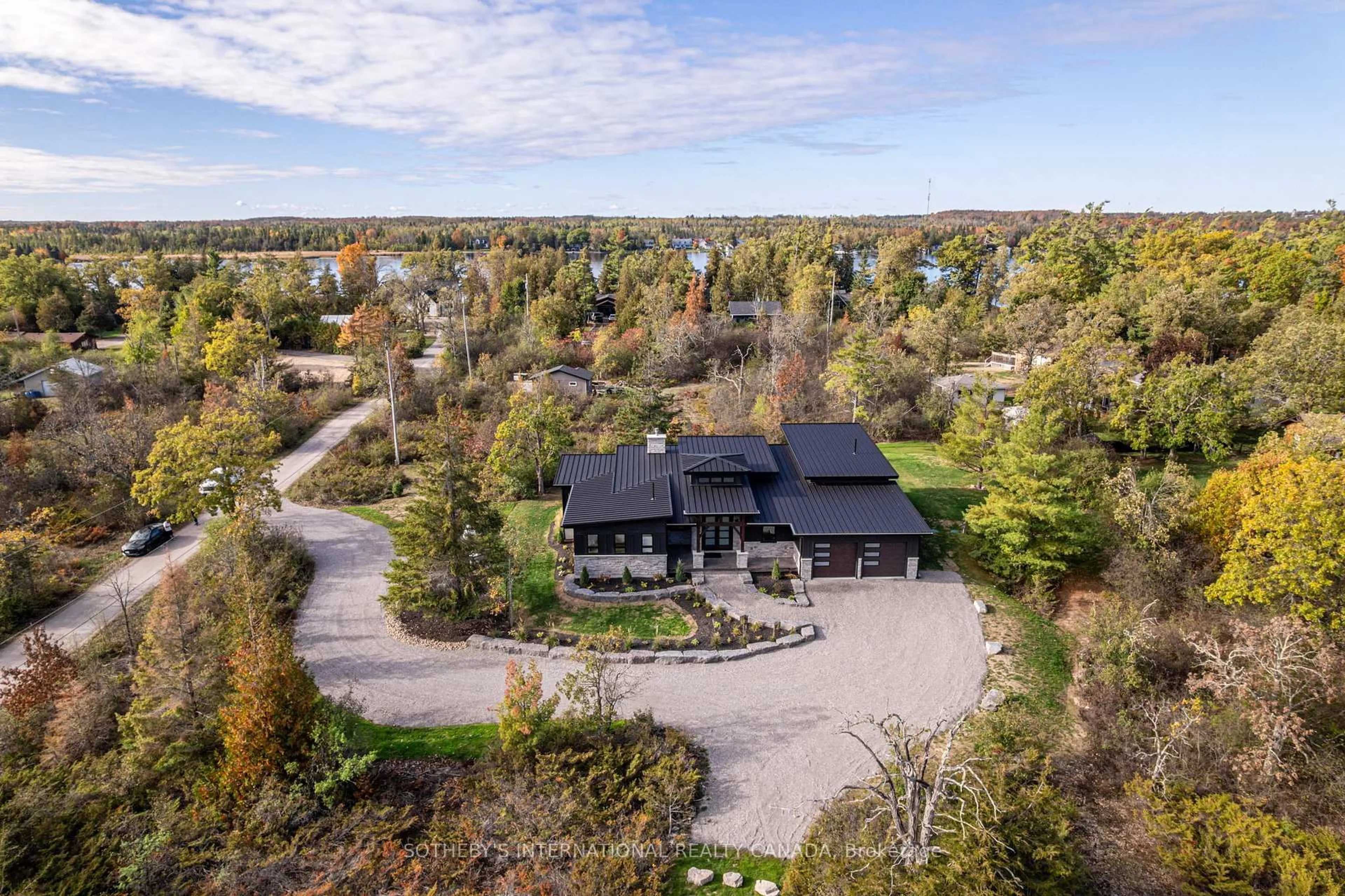 A pic from outside/outdoor area/front of a property/back of a property/a pic from drone, unknown for 5 Juniper Park St, Kawartha Lakes Ontario K0M 1A0