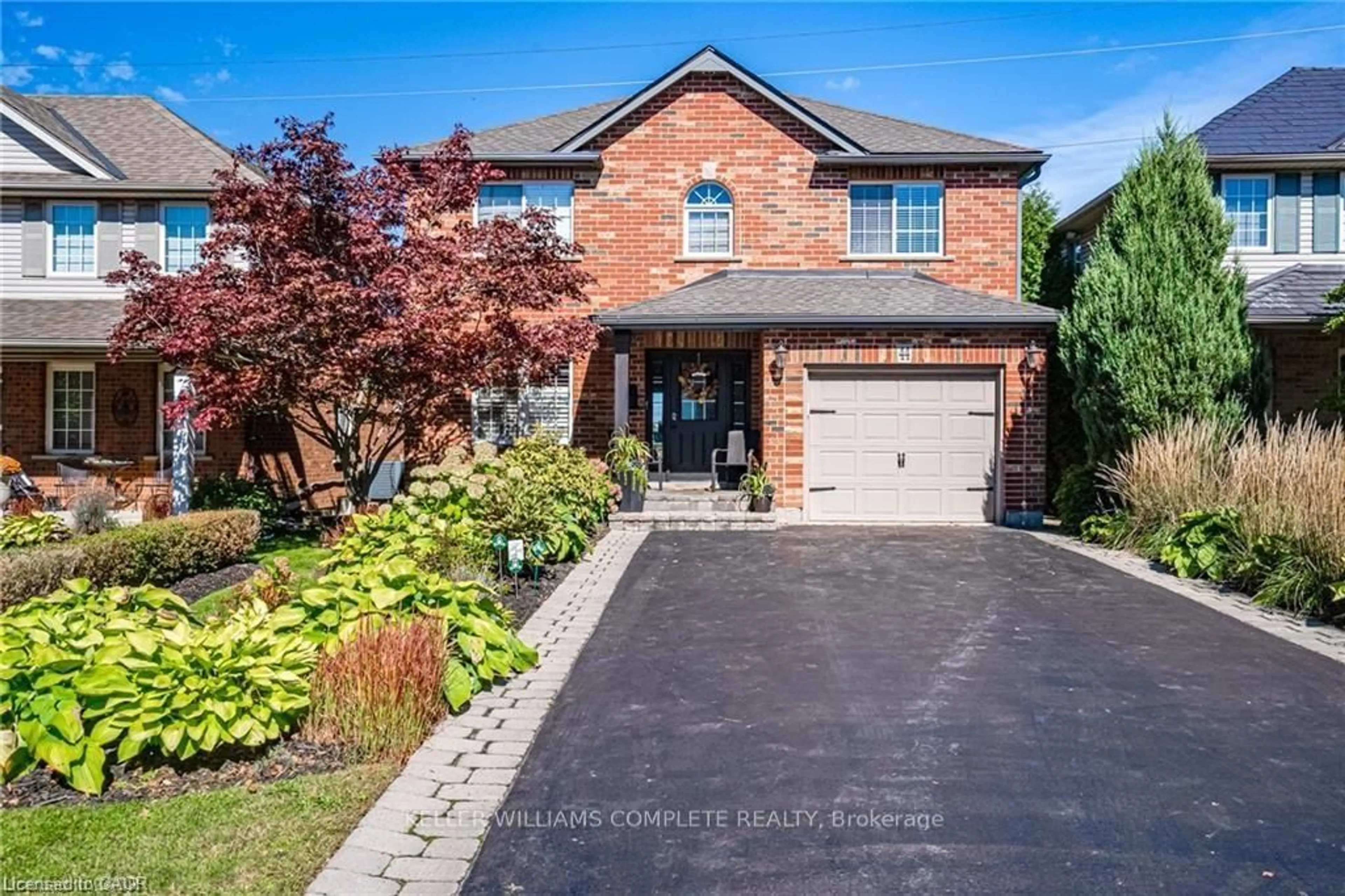 Home with brick exterior material, street for 44 GRASSYPLAIN Dr, Hamilton Ontario L0R 1W0