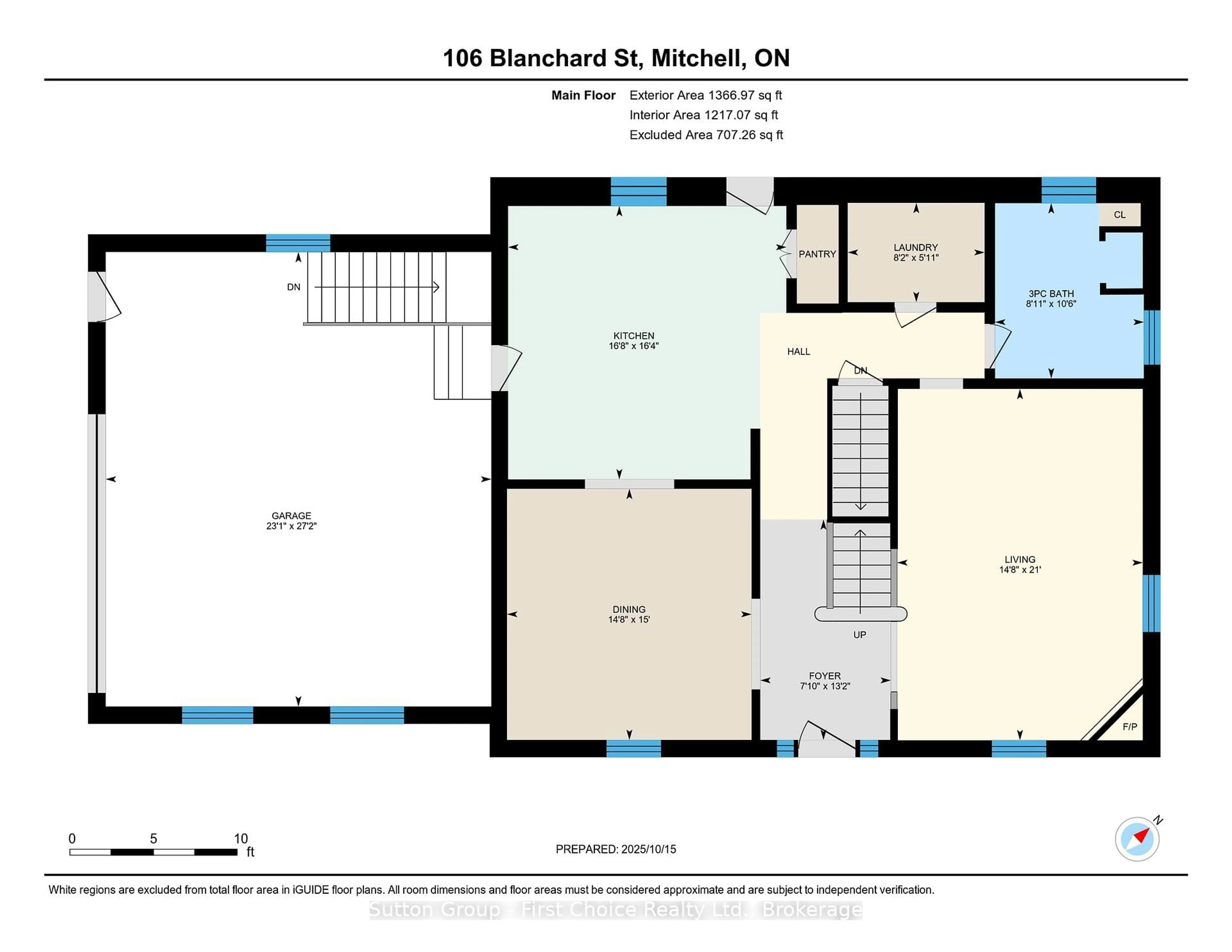Floor plan for 106 Blanshard St, West Perth Ontario N0K 1N0