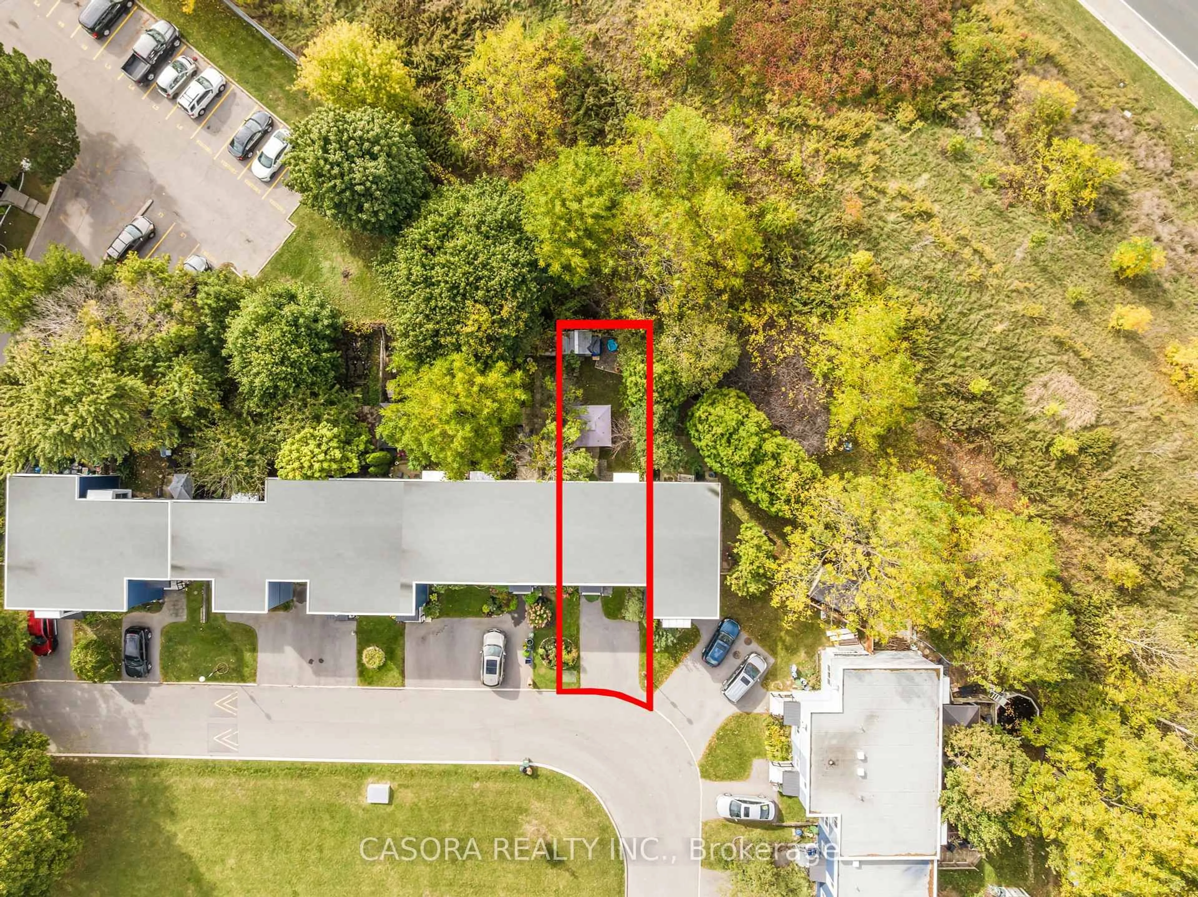 A pic from outside/outdoor area/front of a property/back of a property/a pic from drone, street for 25 Britten Clse #B56, Hamilton Ontario L9C 4J8