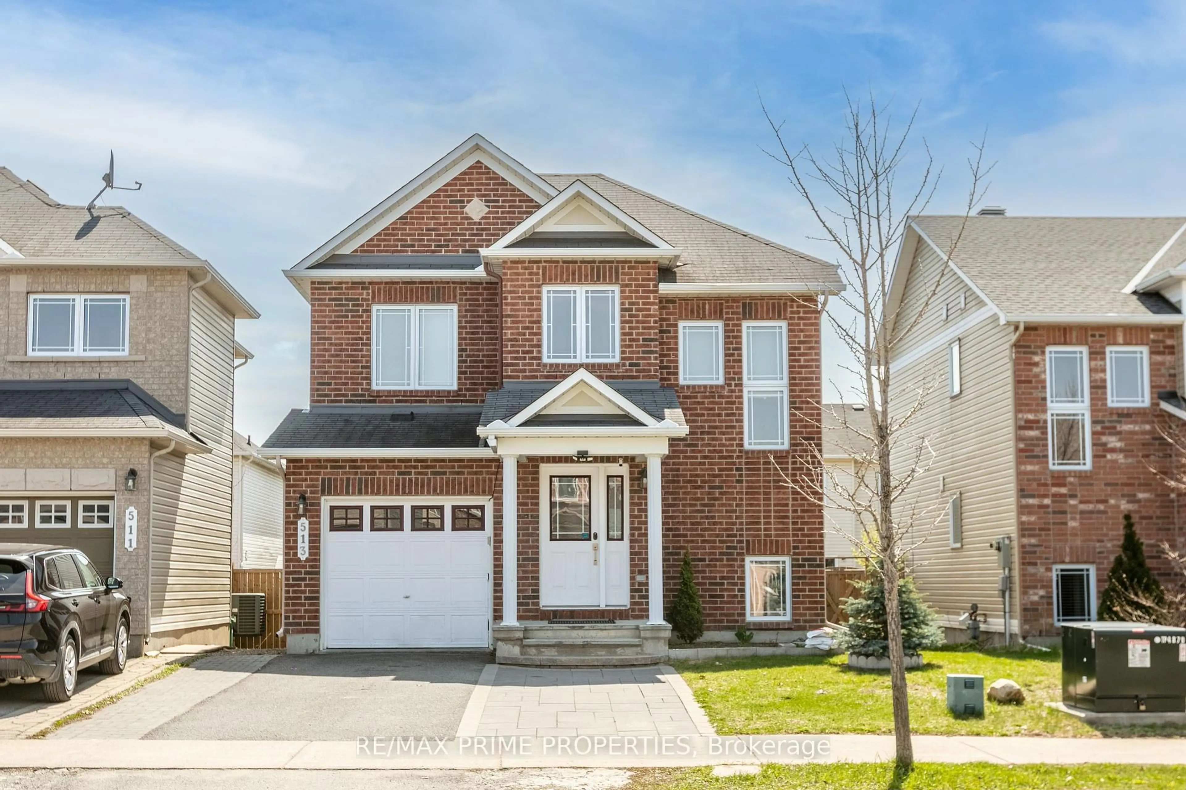 Home with brick exterior material, street for 513 PAUL METIVIER Dr, Ottawa Ontario K2J 0H4