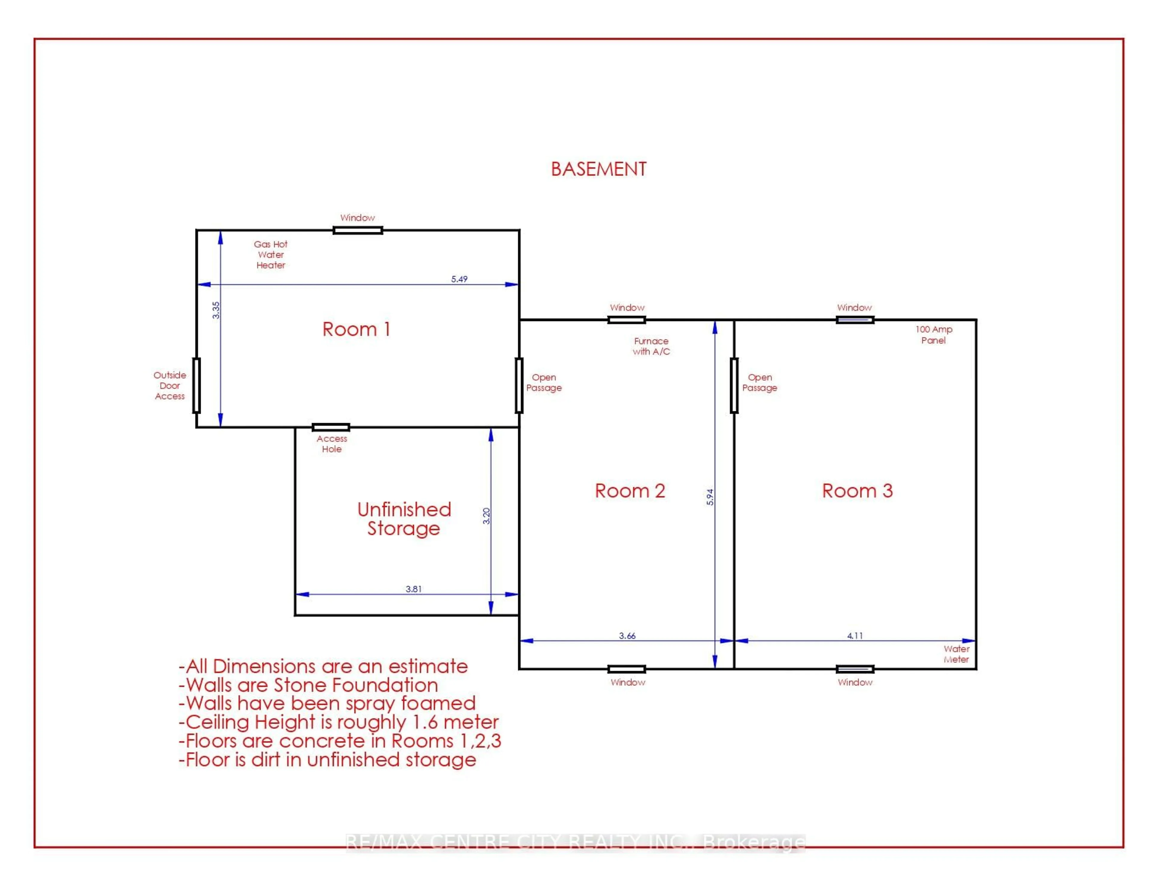 Floor plan for 40 Goshen St, Bluewater Ontario N0M 2T0