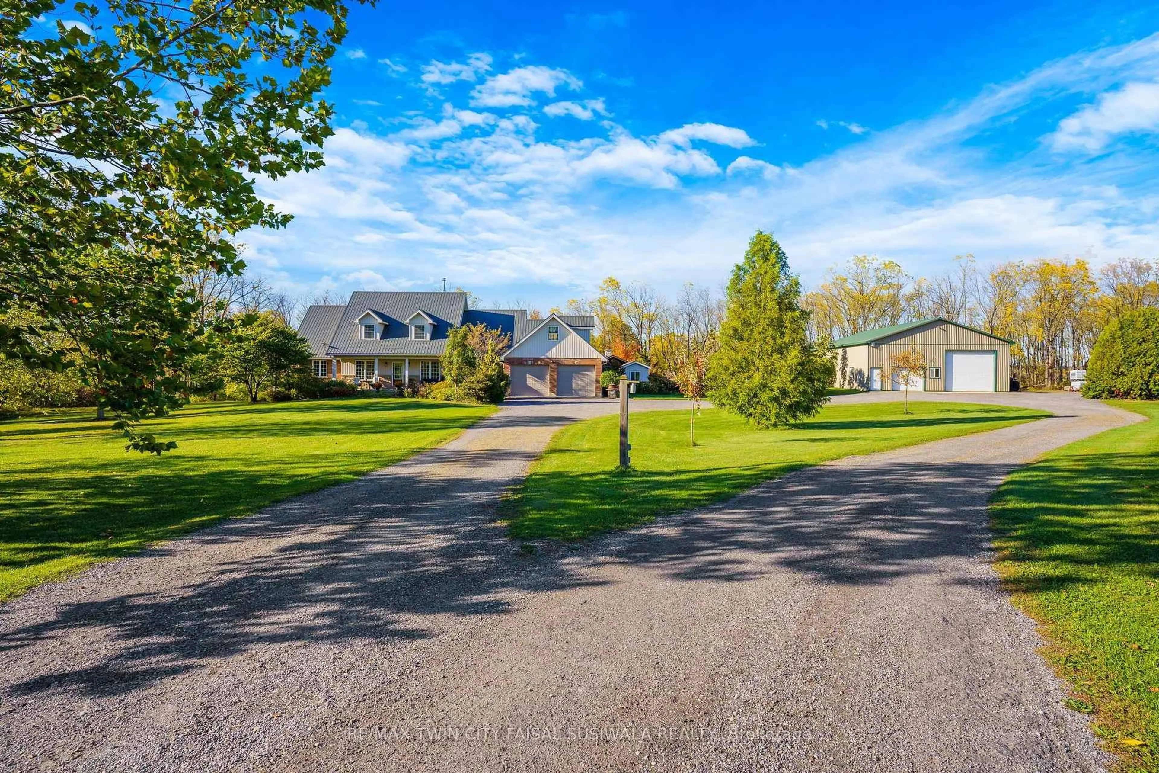 A pic from outside/outdoor area/front of a property/back of a property/a pic from drone, street for 103 Powerline Rd, Brant Ontario N3T 5L8
