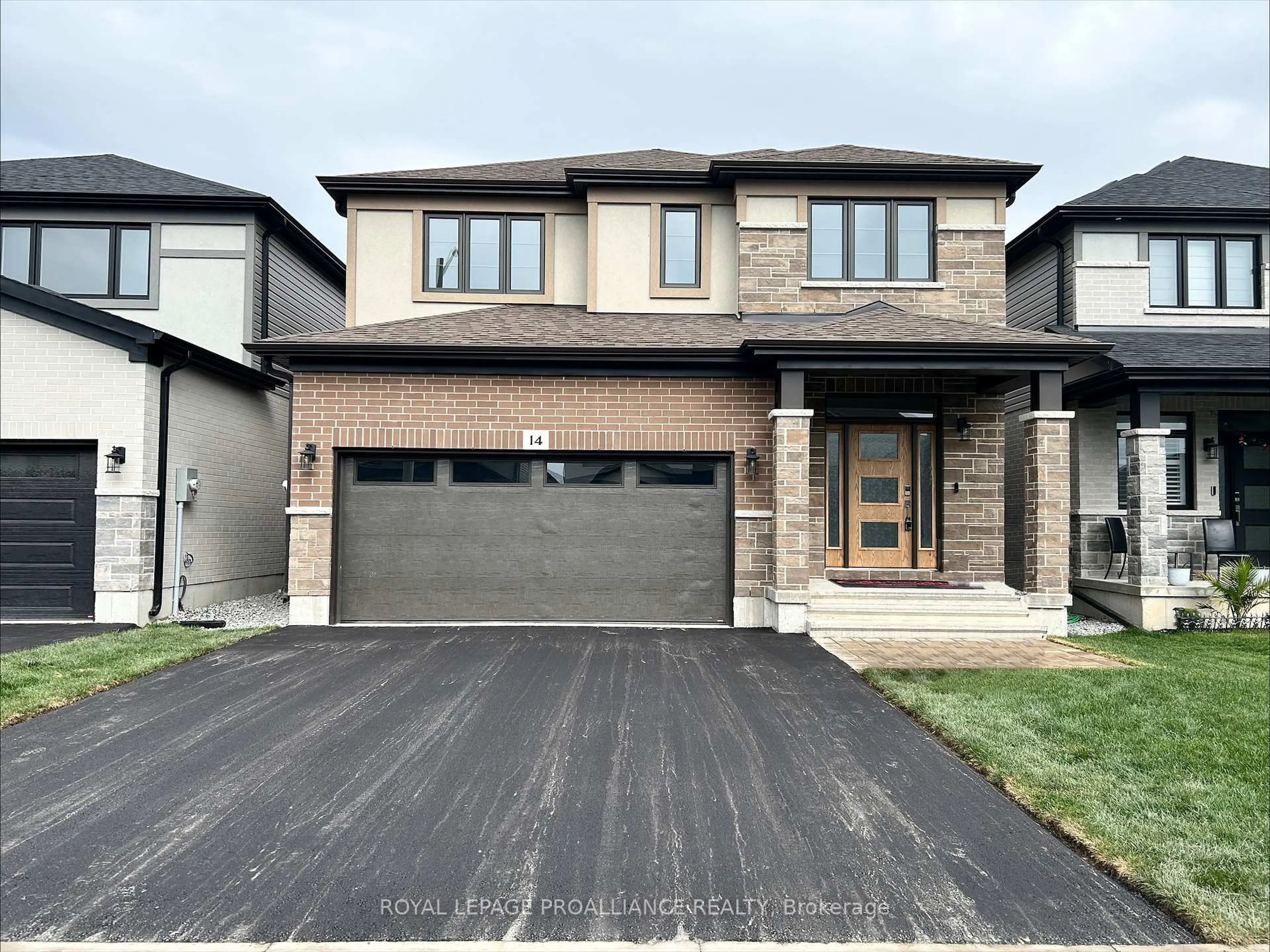Home with brick exterior material, street for 14 Peace River St, Belleville Ontario K8N 0V6